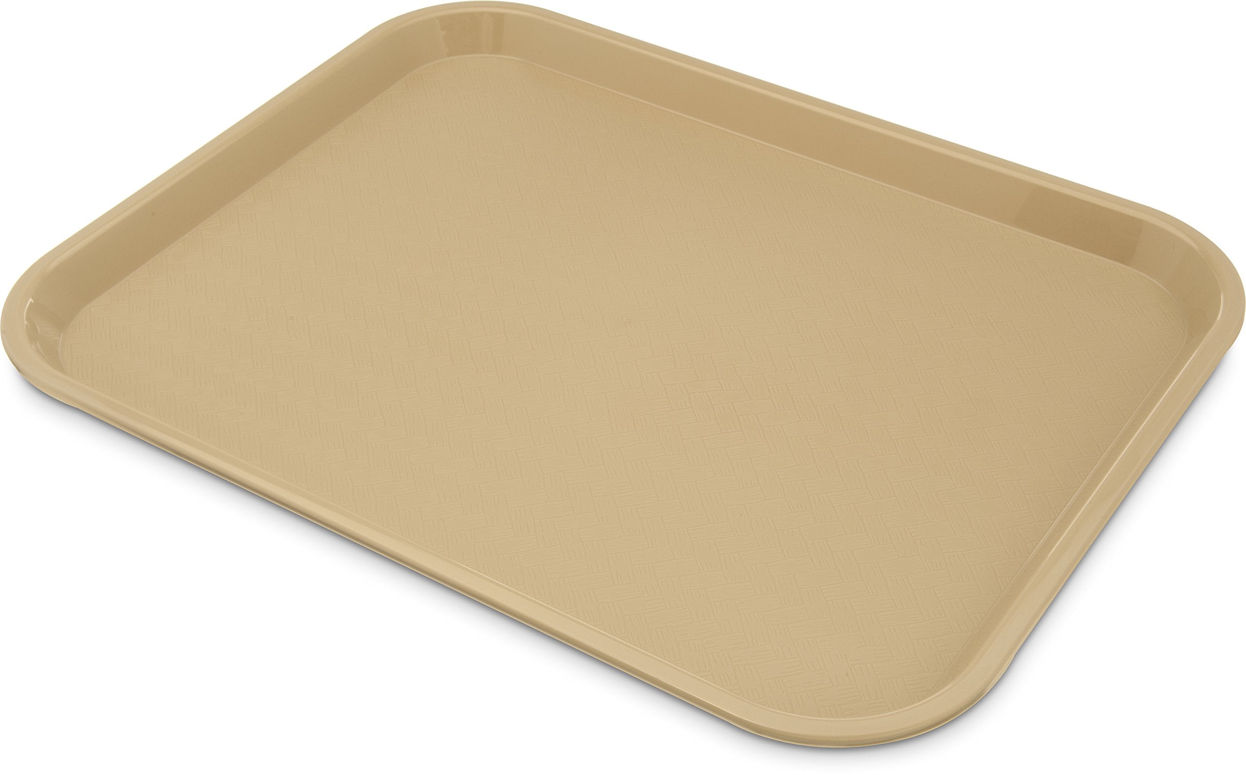 Carlisle FoodService Products Cafe Plastic Fast Food Tray, 14 x 18, Beige, (Pack of 12)