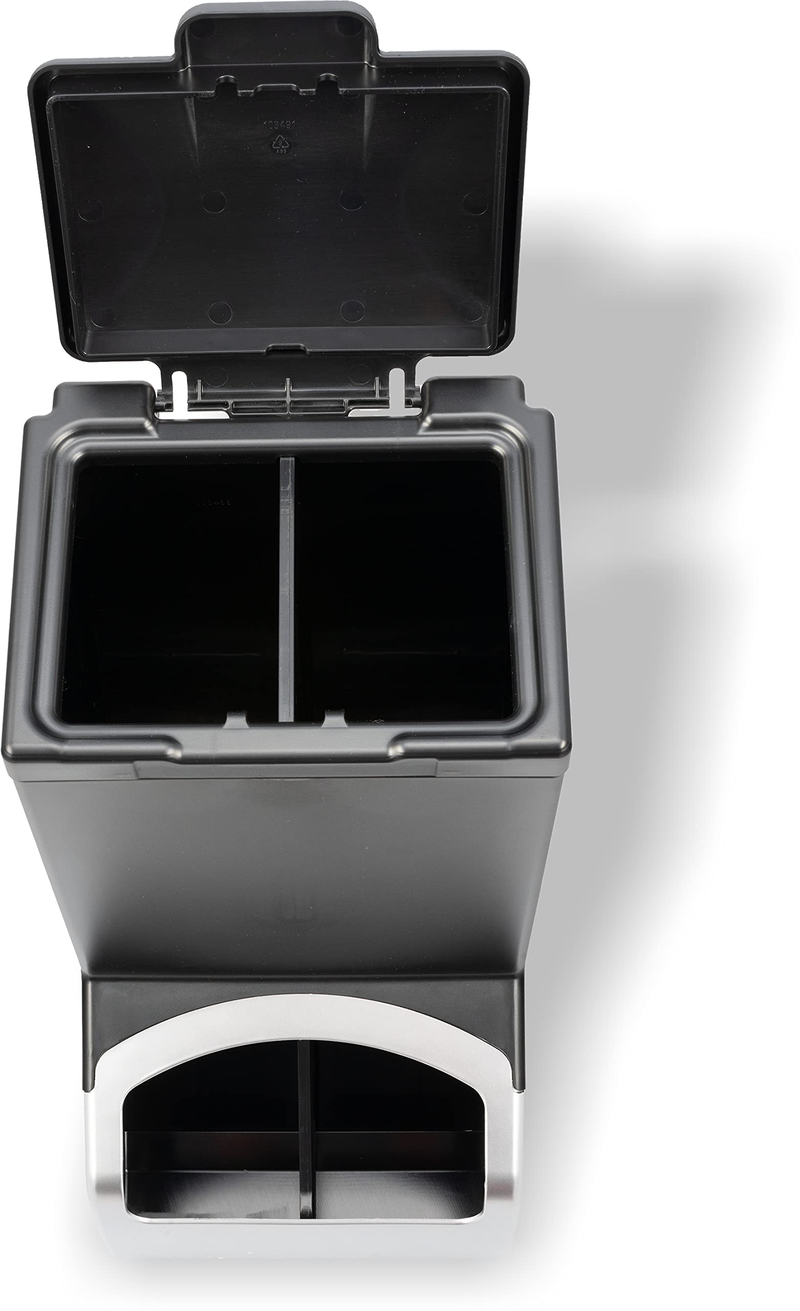 San Jamar Plastic Countertop Modular Bulk Dispenser, 10.25 X 13.25 X 18.25 Inches, Black/Silver