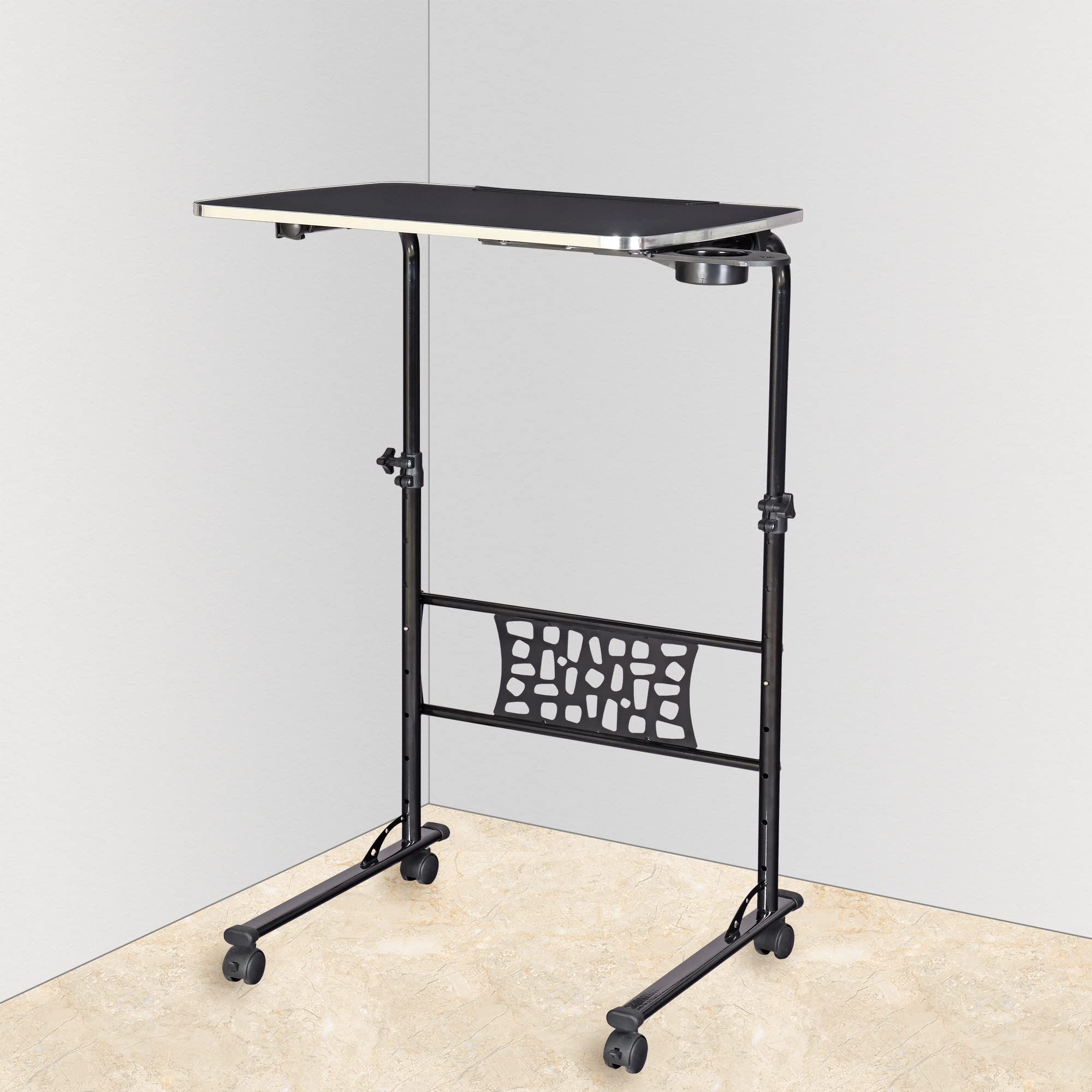 Table Magic Engineered Wood Urban Raiser | 75110Cm Height Adjustable Laptop Table | Sit & Stand Desk For Home & Office | Mobile