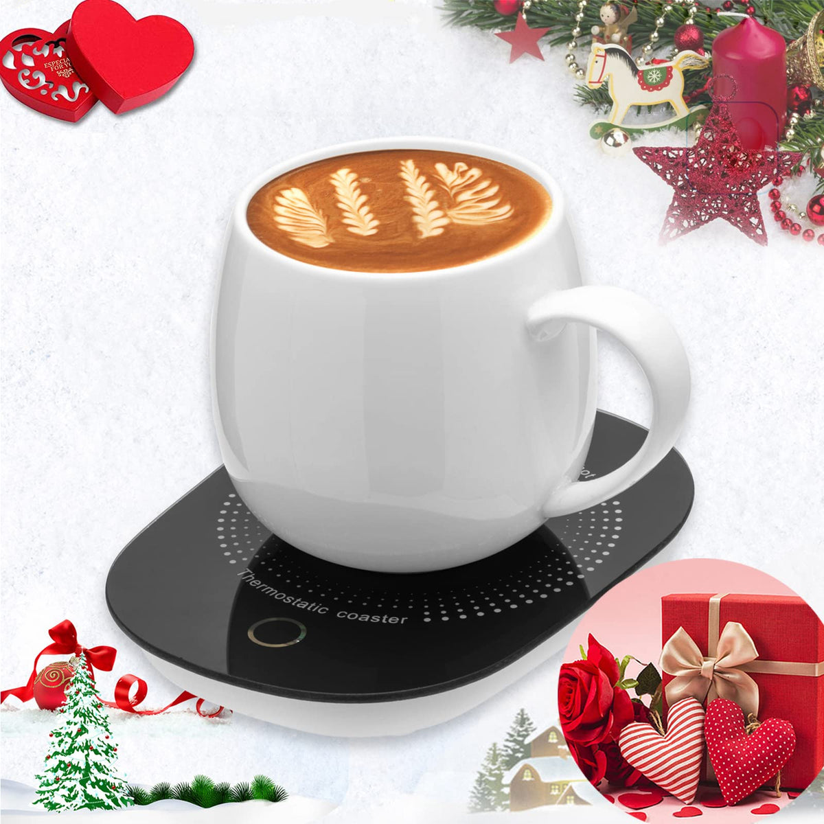 Coffee Mug Warmer For Desk With Auto Shut Off, Coffee Cup Warmer For Desk Office Home-Xmas Coffee Gifts