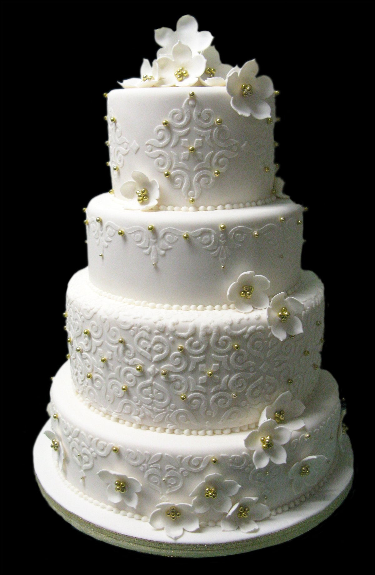 Designer Stencils Mexican Tile Cake Stencil Tier 1, Beige/Semi-Transparent