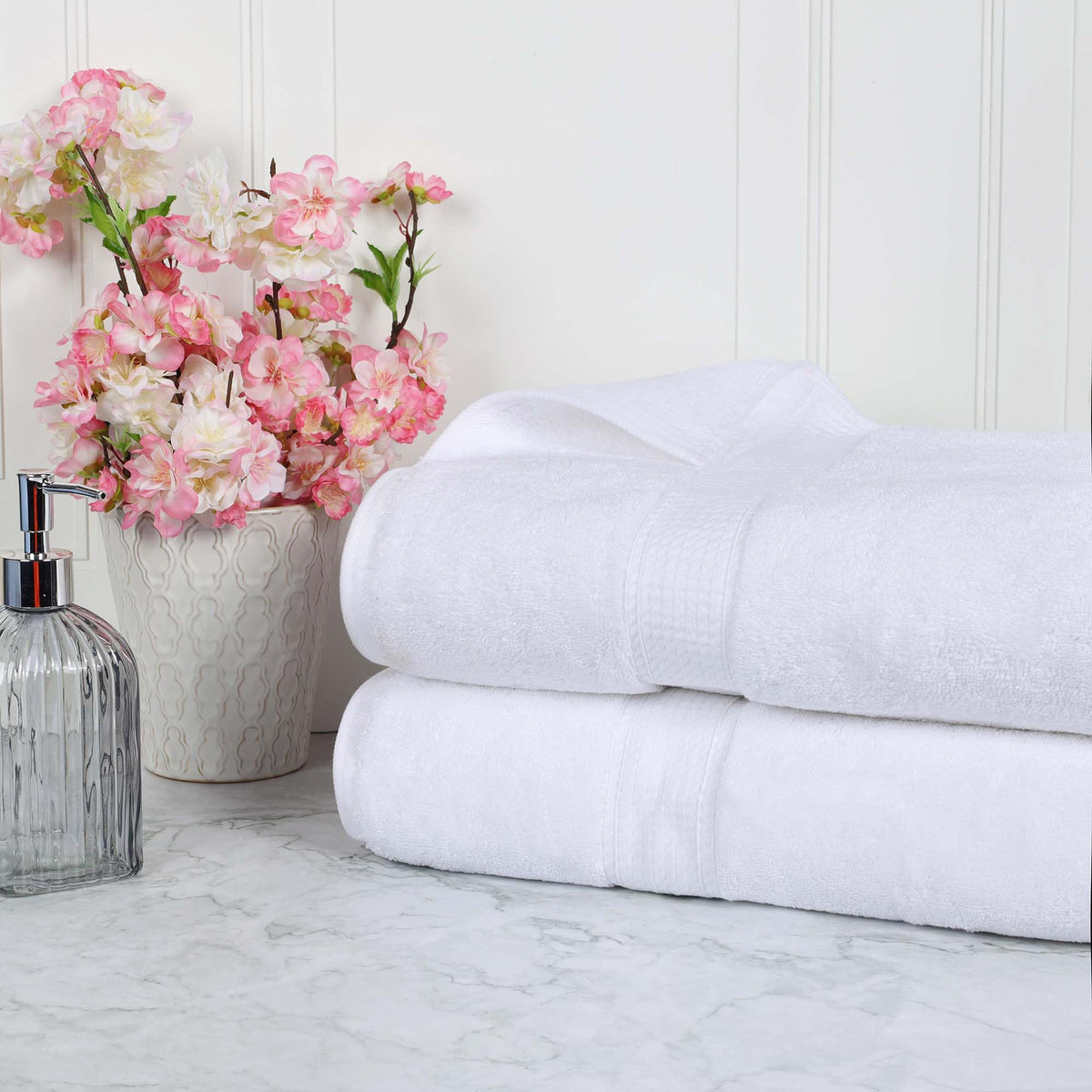 Superior Egyptian Cotton Pile Bath Sheet Set Of 2, Ultra Soft Luxury Towels, Thick Plush Essentials, Absorbent Heavyweight, Gues