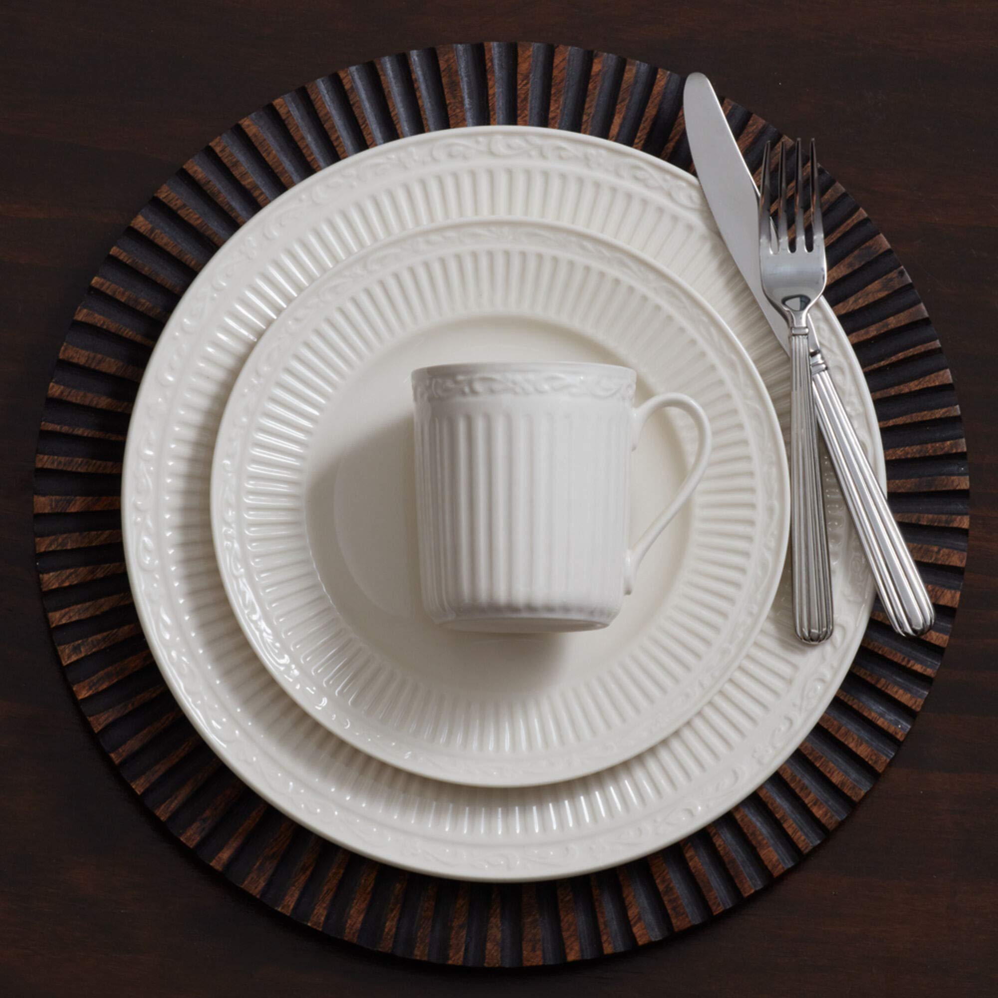 Mikasa Italian Countryside Dinner Plate, 11-Inch, White - Dd900-201, Cream