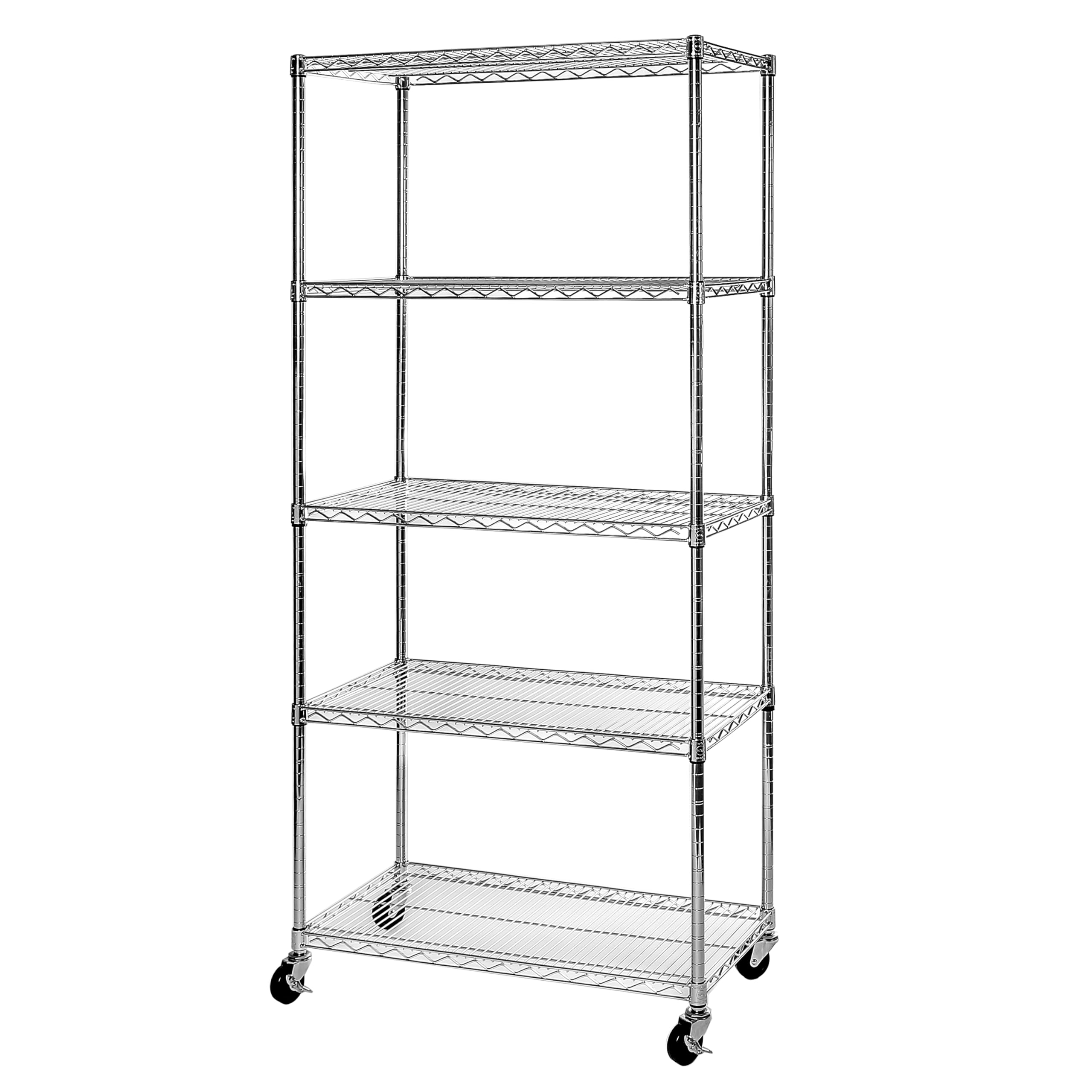 Seville Classics UltraDurable Heavy Duty NSF Solid Steel Wire Rack Storage Unit, Organizer for Garage, Warehouse, Office, Restau