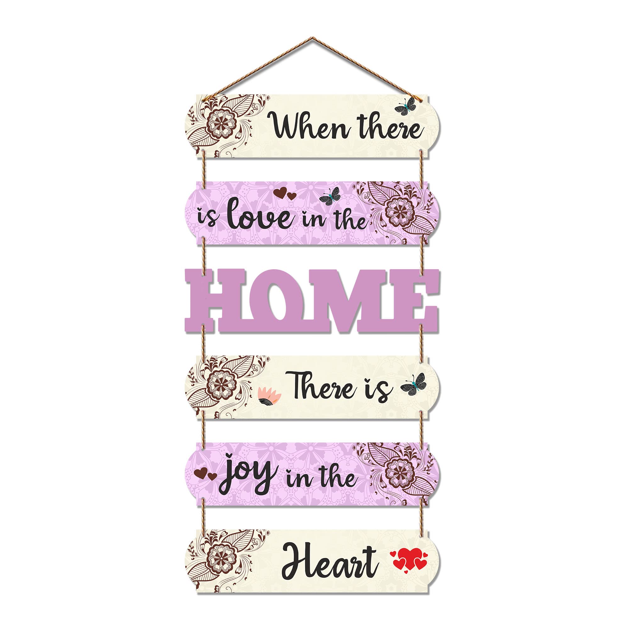 Artvibes Home Quote Decorative MDF Wooden Wall Hanging for Living Room | Bedroom | Gifts | Wall Hanger for Home Decoration | Mod
