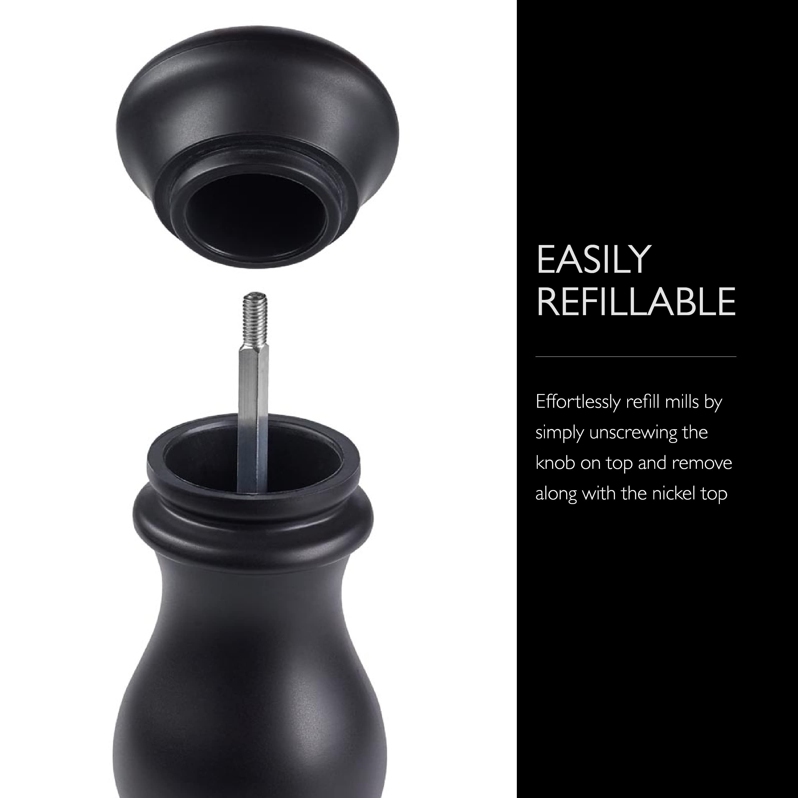 Cole & Mason Southwold Classic Salt & Pepper Mill Gift Set - Salt And Pepper Grinders With A Matte Finish - Adjustable & Refilla