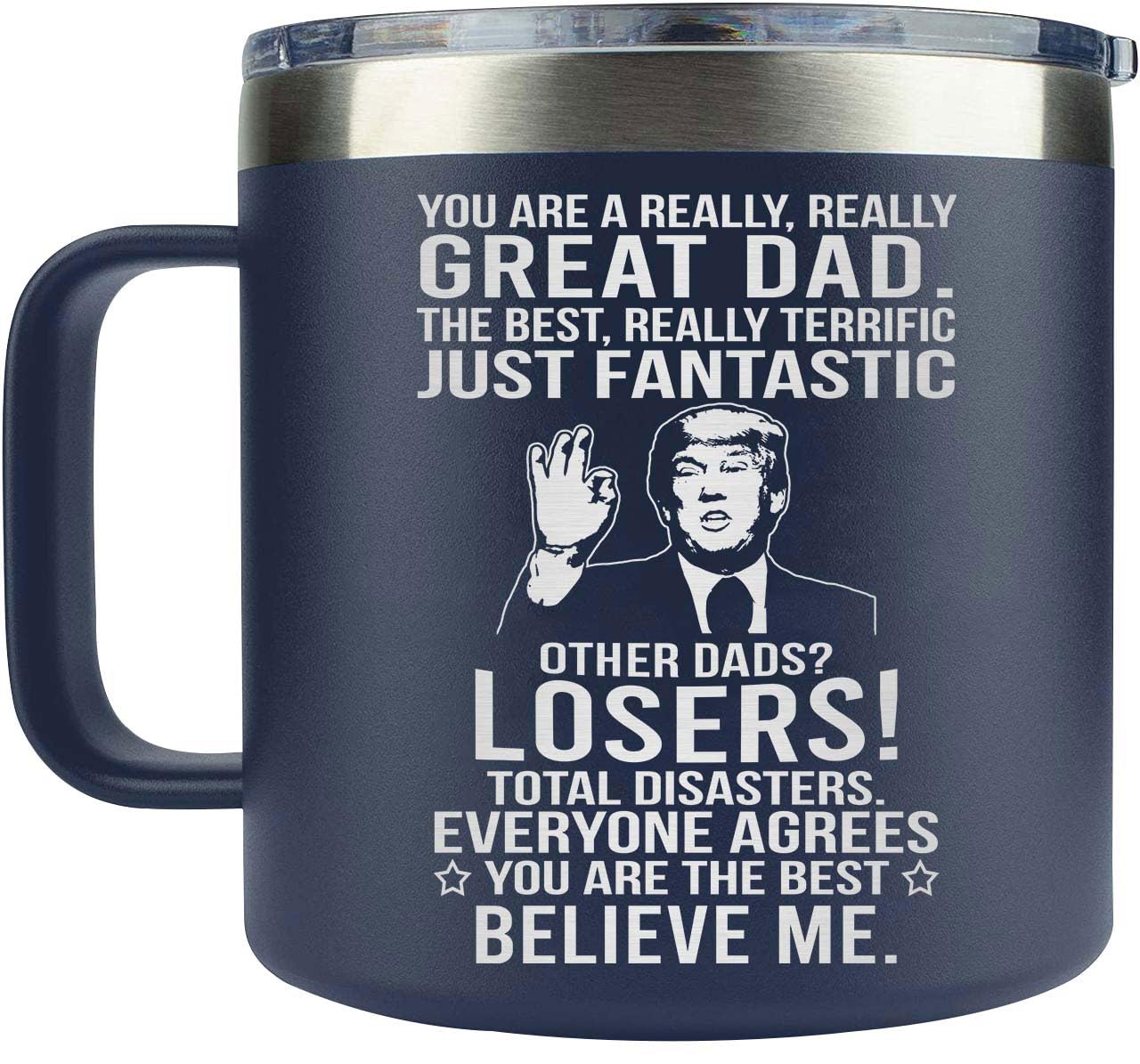AMAZPRINTS Gifts for dad from Daughter, Son, Kids - Dad Gifts for Fathers Day, Christmas - Father gifts from Kids - Dads Birthda