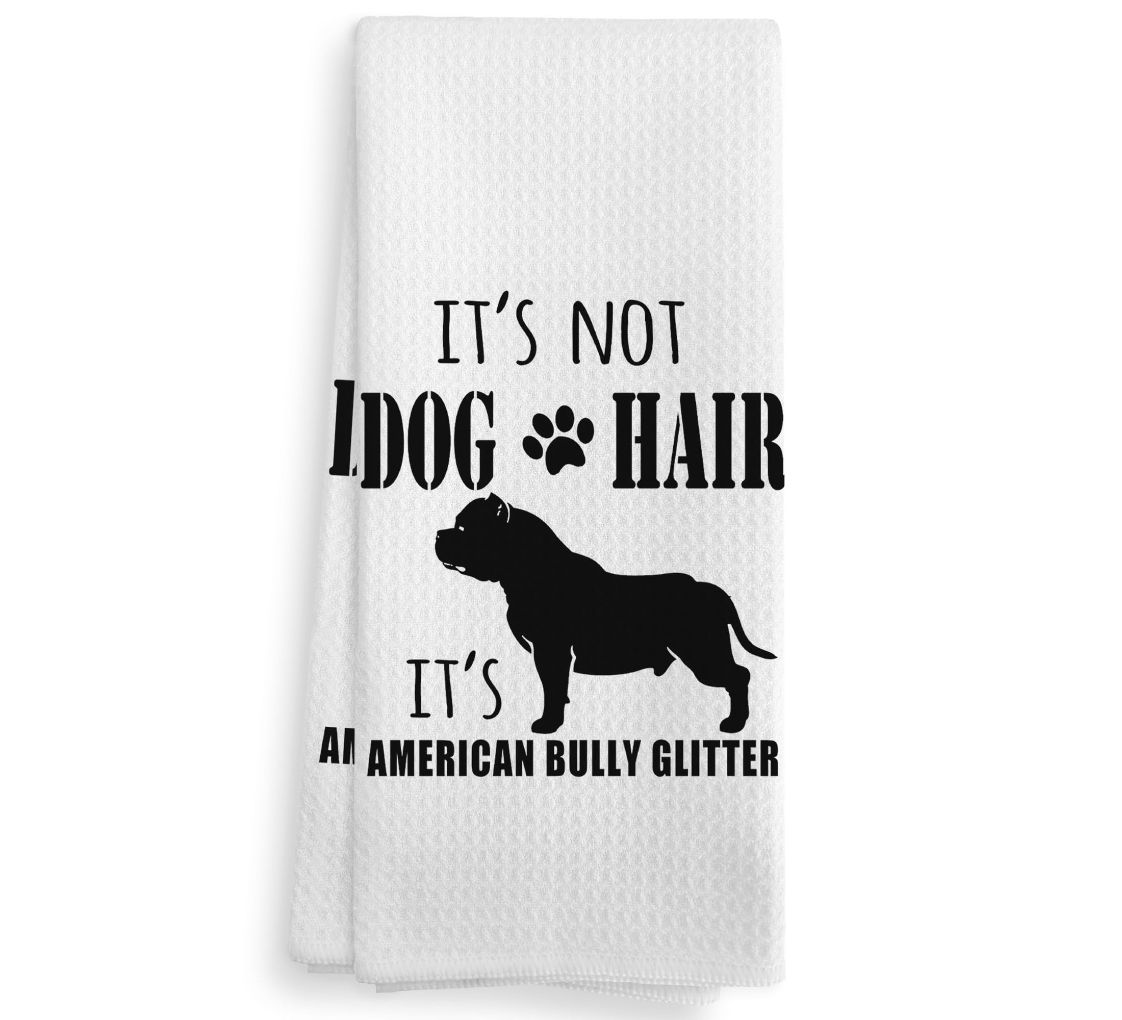 NOQL American Bully Kitchen Towels and Dishcloths, American Bully Gifts, Pitbull Gifts, Pitbull Mom Decor, Dog Lover Gifts, Dog 