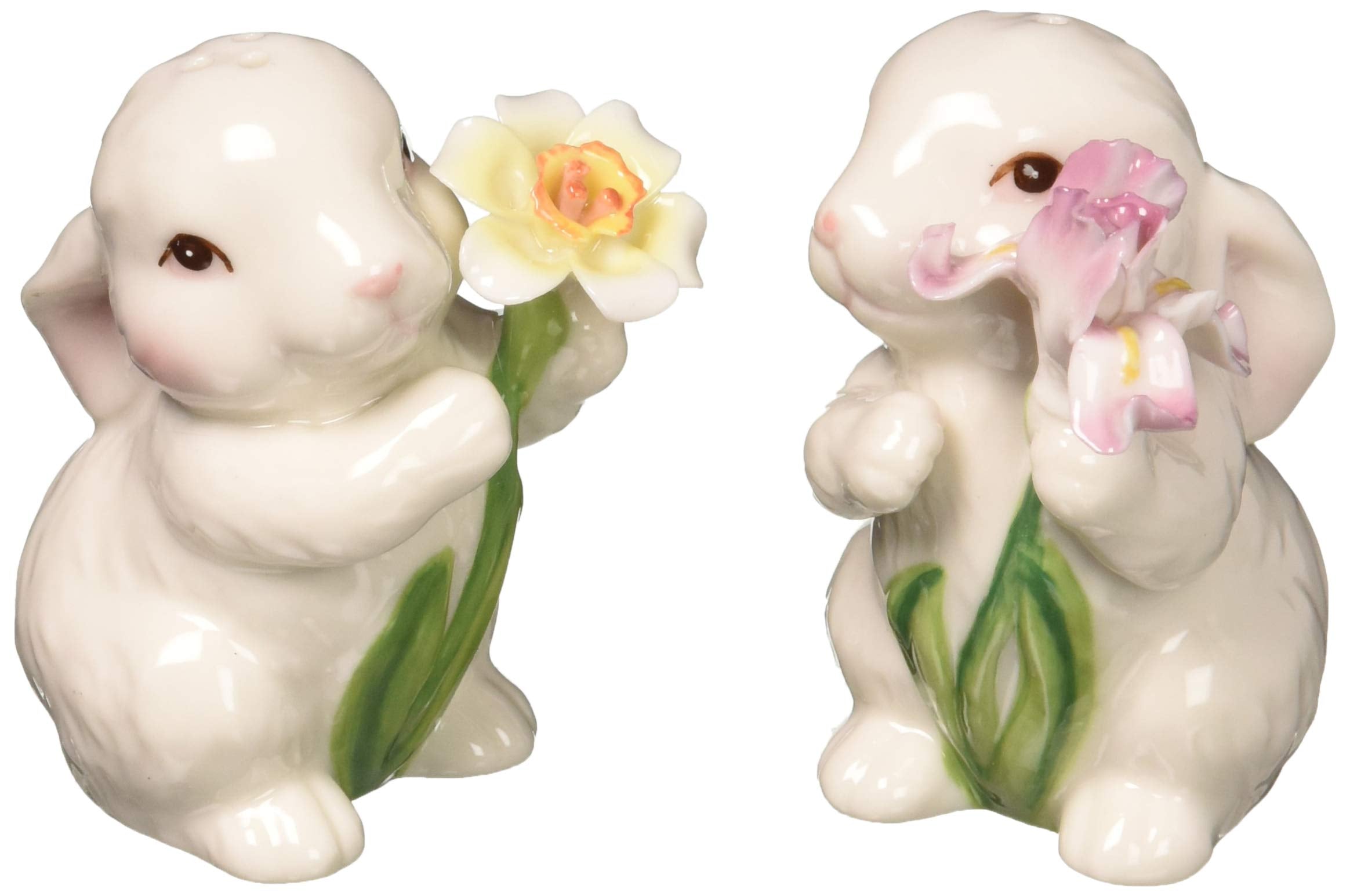 Appletree Designs Cosmos 10588 Salt & Pepper Shaker, 1 3/8'' X 2 7/8&Quoth, White