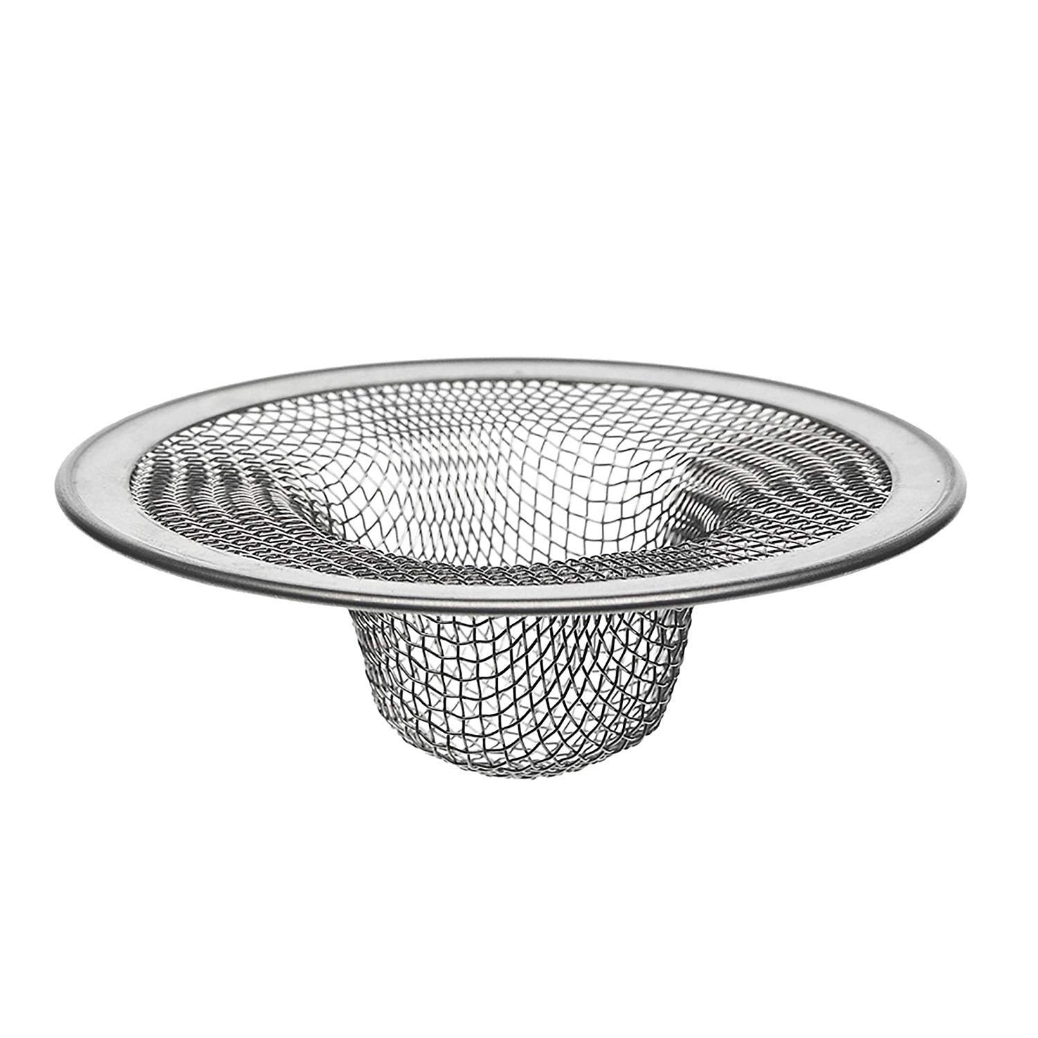 Bathroom Sink Strainer 2 Pack 2.75 & 2 ''Inch At The Top I Drain Strainer Hair Catcher for Kitchen I Shower Bathtub Mesh Stainless Steel Stopper I Sink Traps Bathroom & Laundry Sink Drain Basket Filter