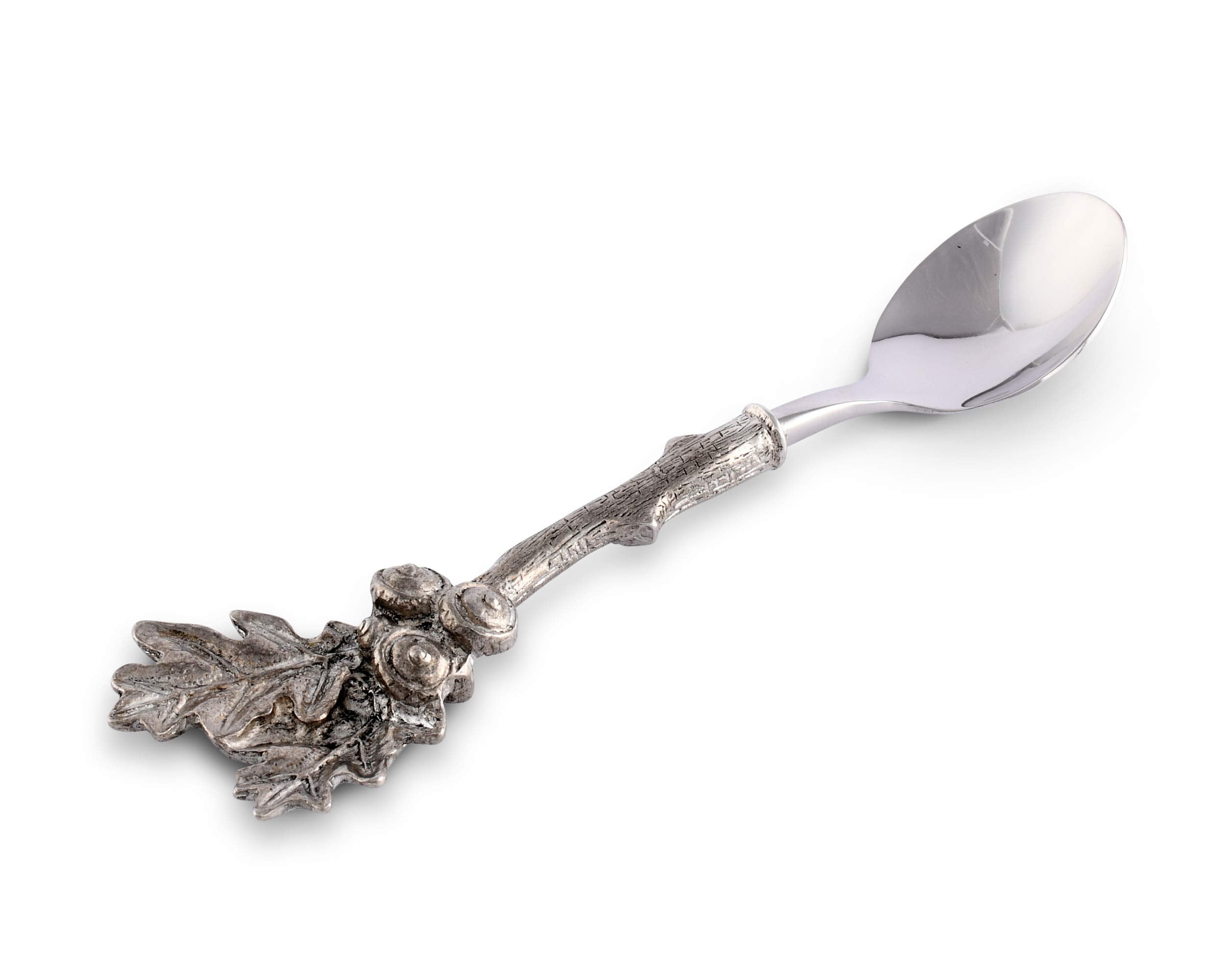 Vagabond House Pewter Acorn & Oak Leaf Jam/Sauce Spoon 5.5 Inch Long