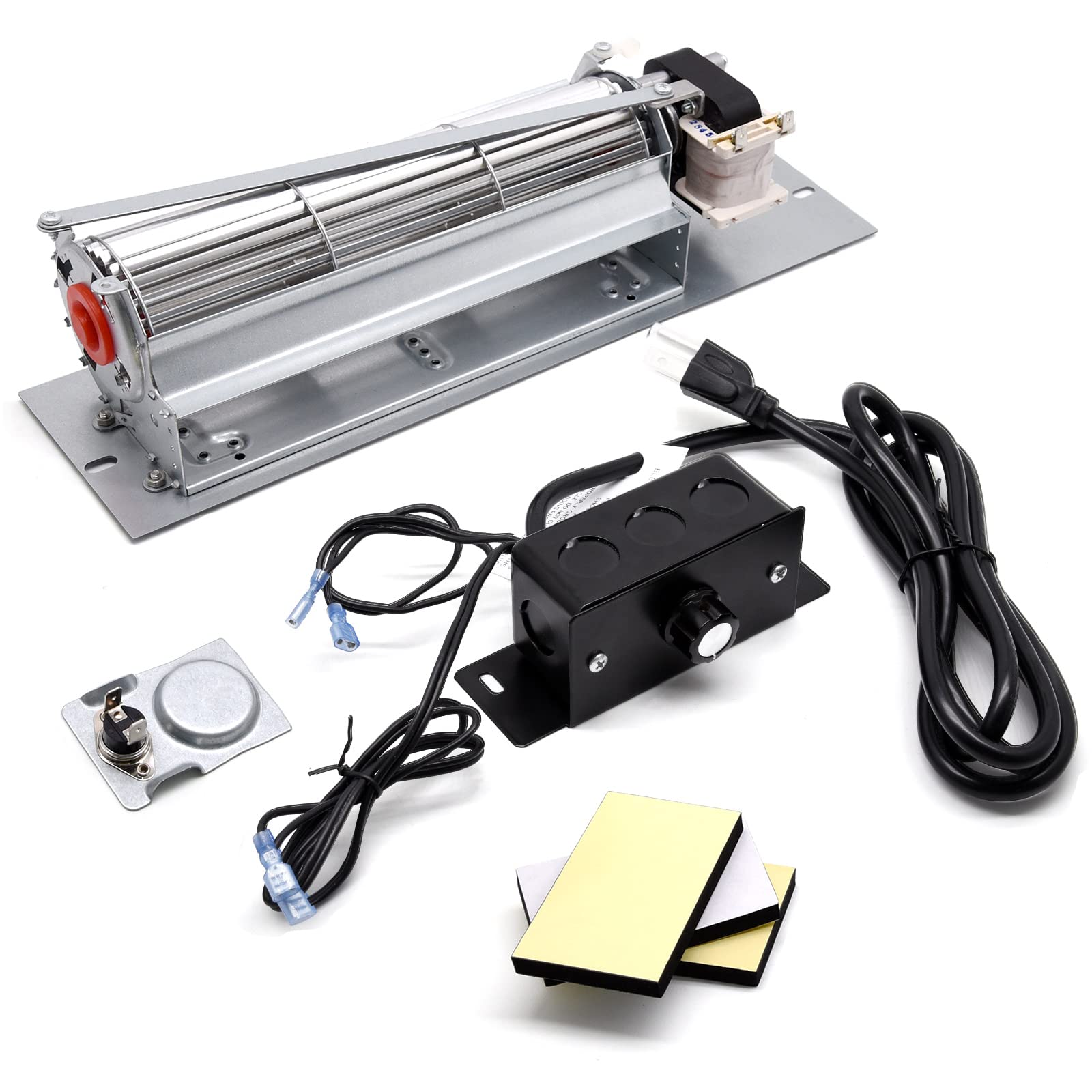 Replacement Fireplace Blower Fan Kit for Majestic 36BDVRRN, 36BDVR, 36BDVR RN, 36BDVT, 33BDVR 39BDVR Fireplace, FK24 Fireplace B