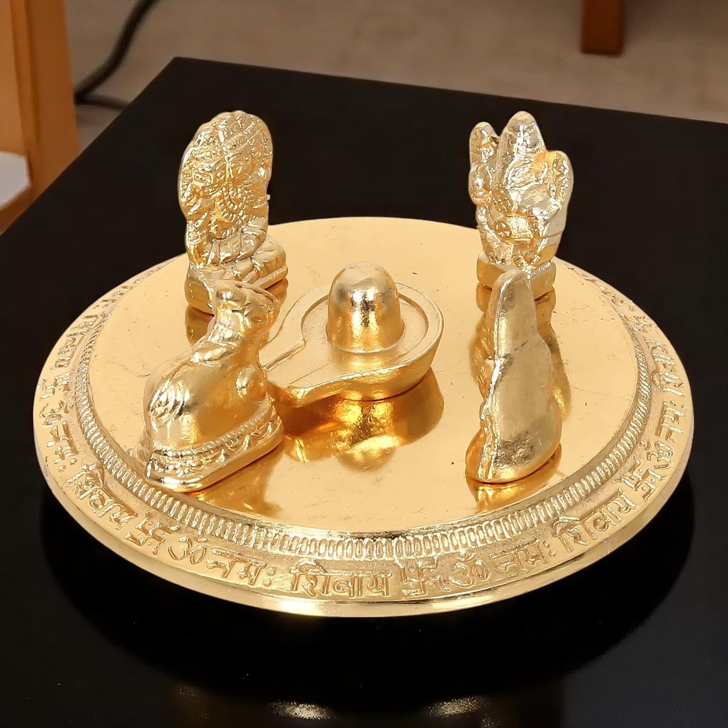 Ani Divine Shiv Parivar Idol With Shivling, Parvati, Ganesh, Kartik, Nandi Temple Decor For Saawan, Mahashivratri, Home Puja