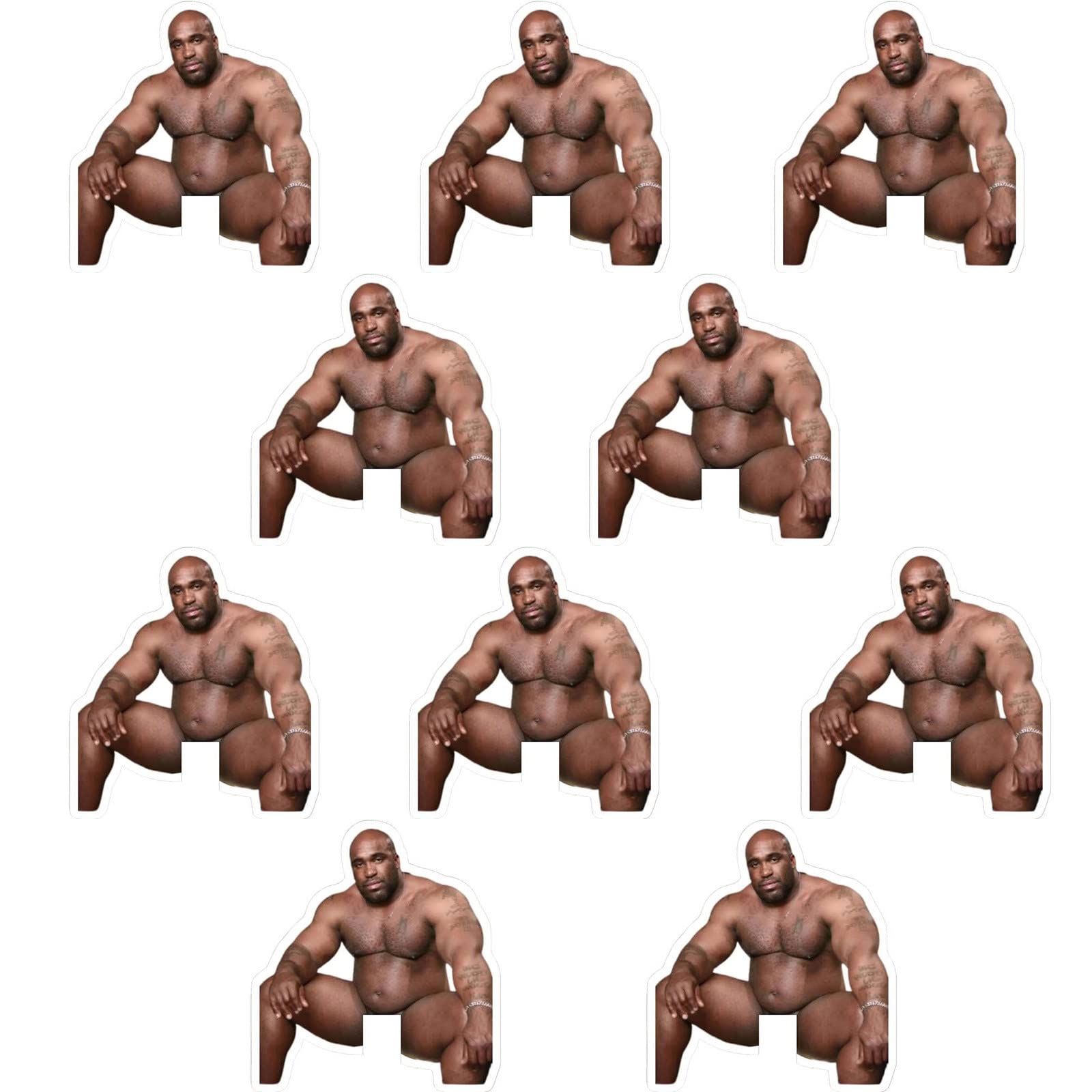 10Pcs Funny Barry Wood Light Switch Sticker Decals, Waterproof Vinyl Prank Joking Wall Stickers For Living Room, Car, Laptop Ski