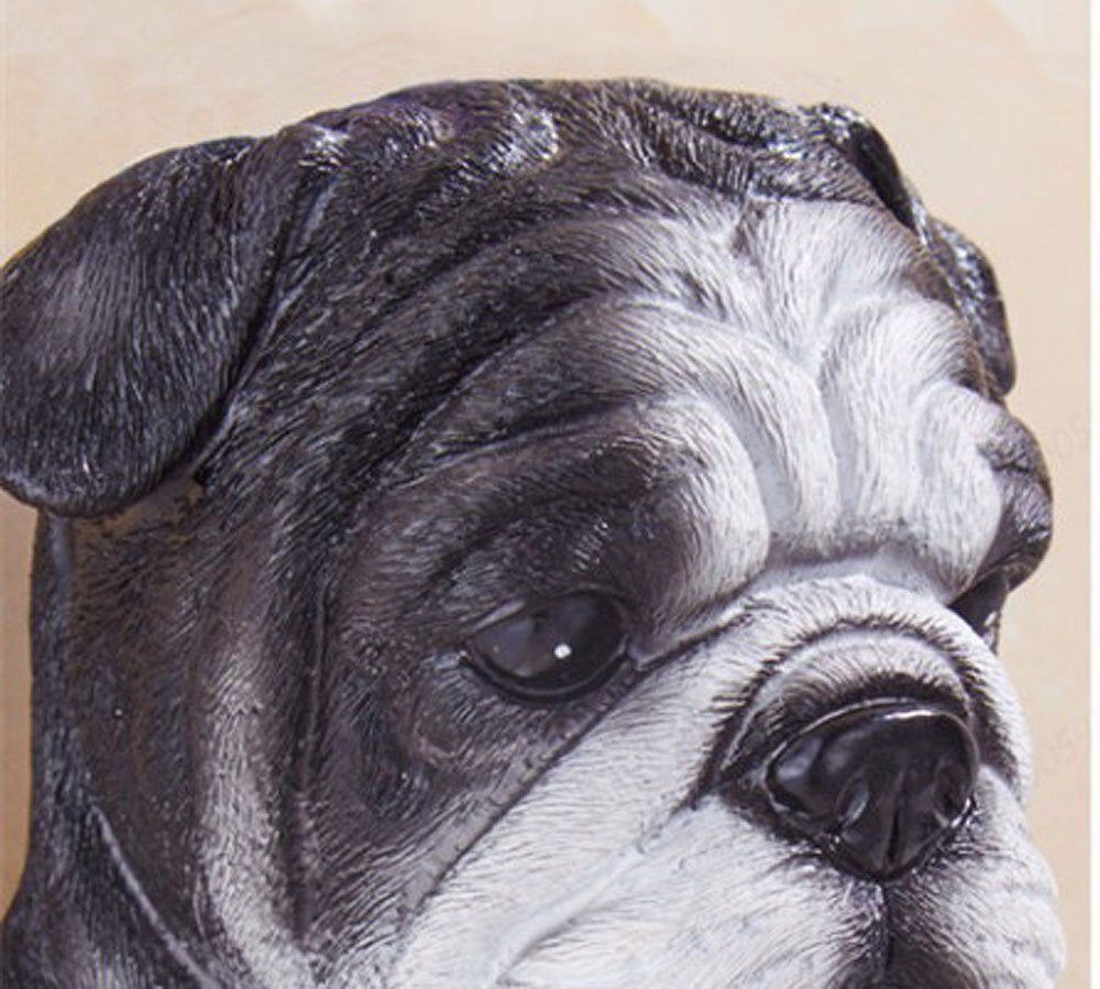 3D Bulldog End Wall Mounted Single Toilet Paper Roll Holder Dispenser