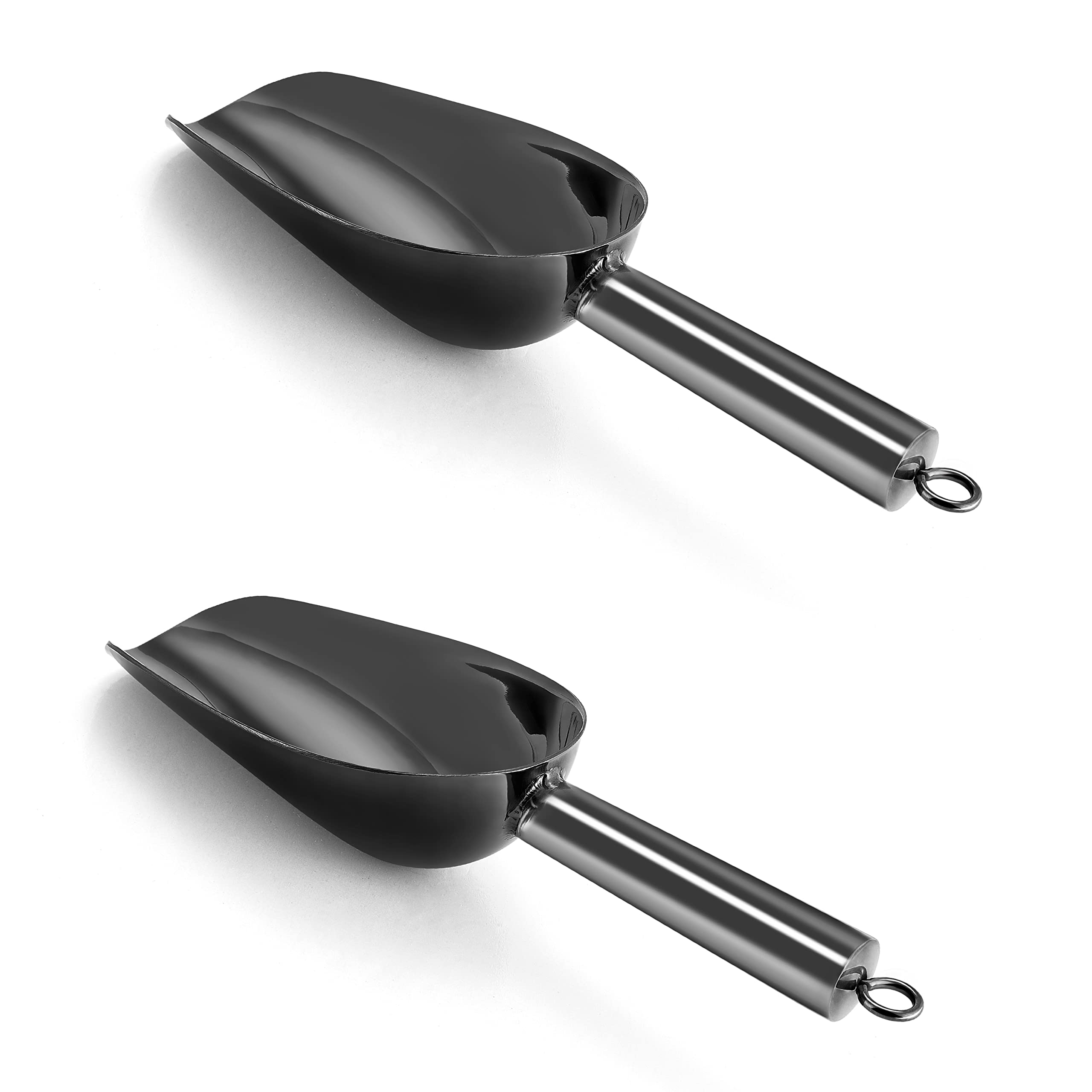 3Oz Mini Scoop Set Of 2, P&P Chef Stainless Steel Small Candy Sweet Ice Cube Scoop For Home Bar Buffet Wedding, Canisters Scoops