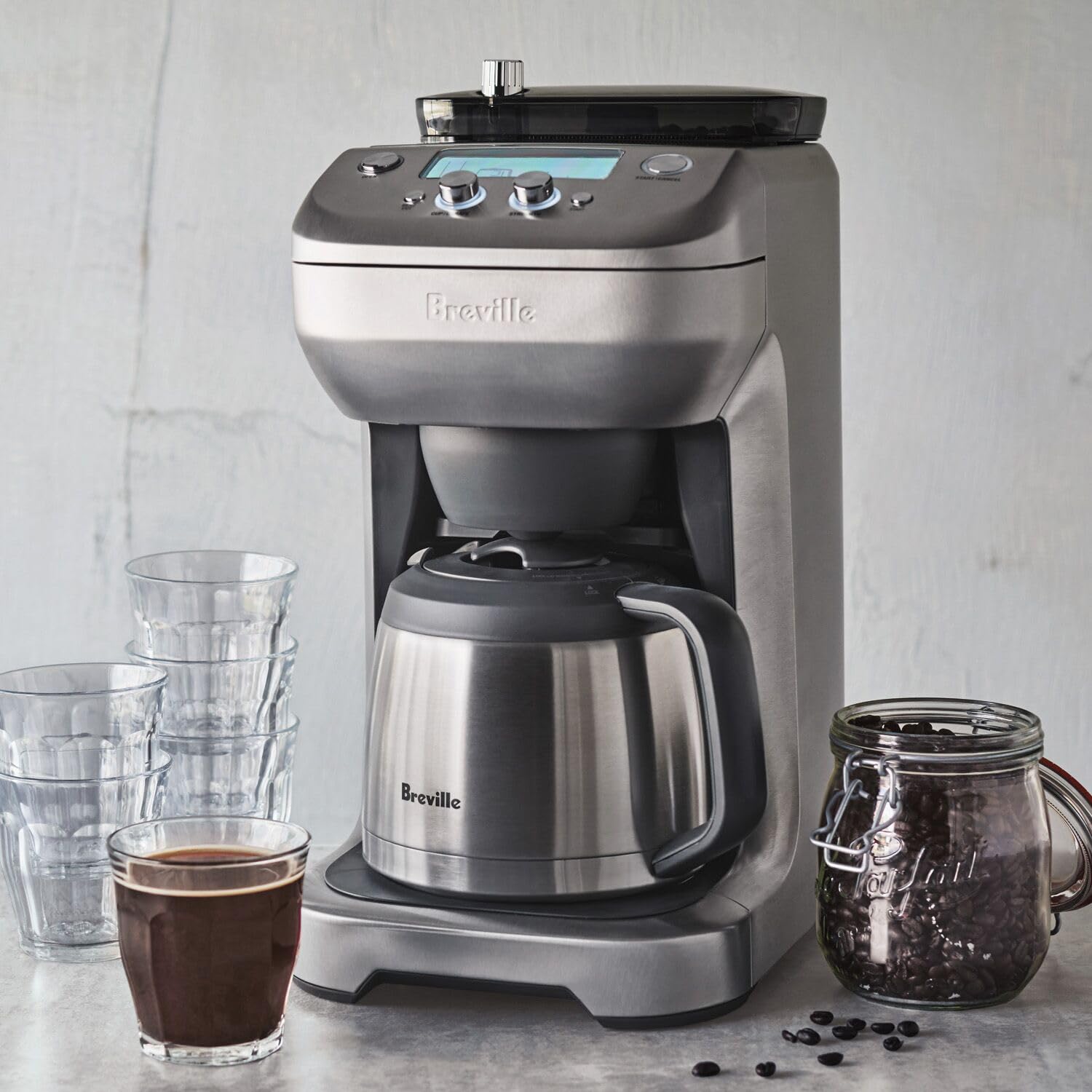 Breville Grind Control Coffee Machine Bdc650Bss, Brushed Stainless Steel