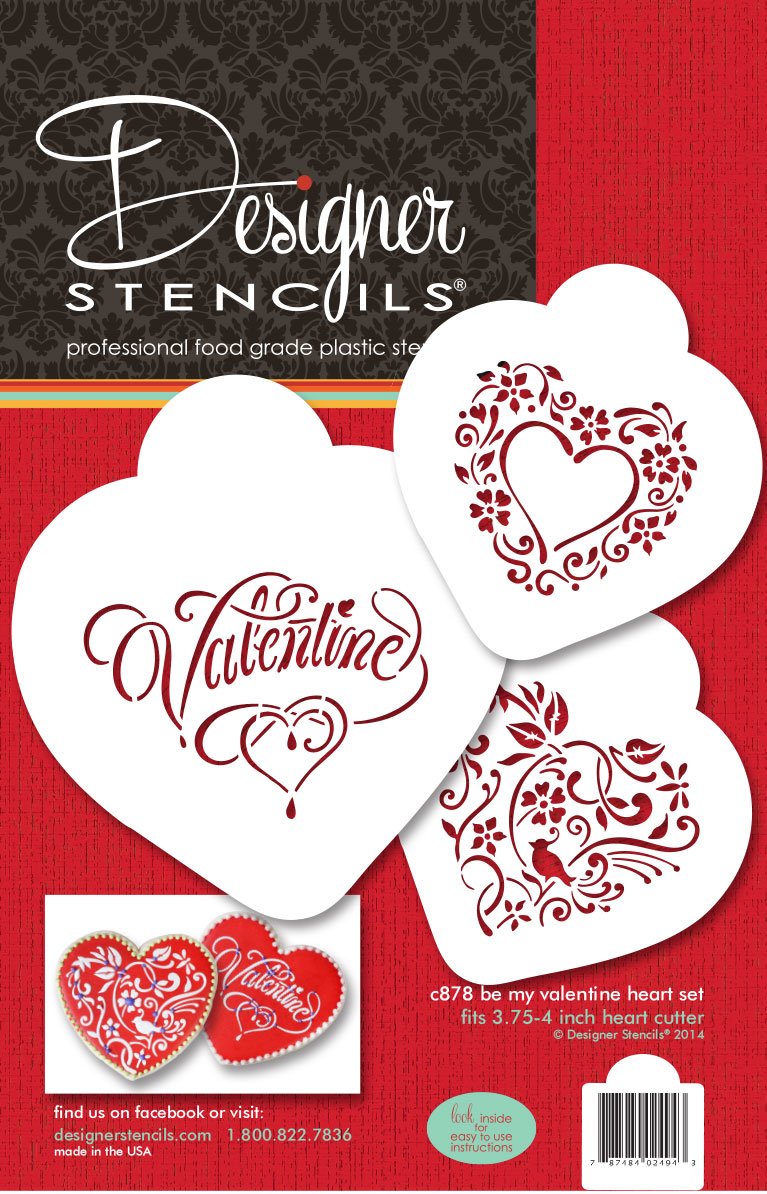 Be My Valentine Heart Set By Designer Stencils