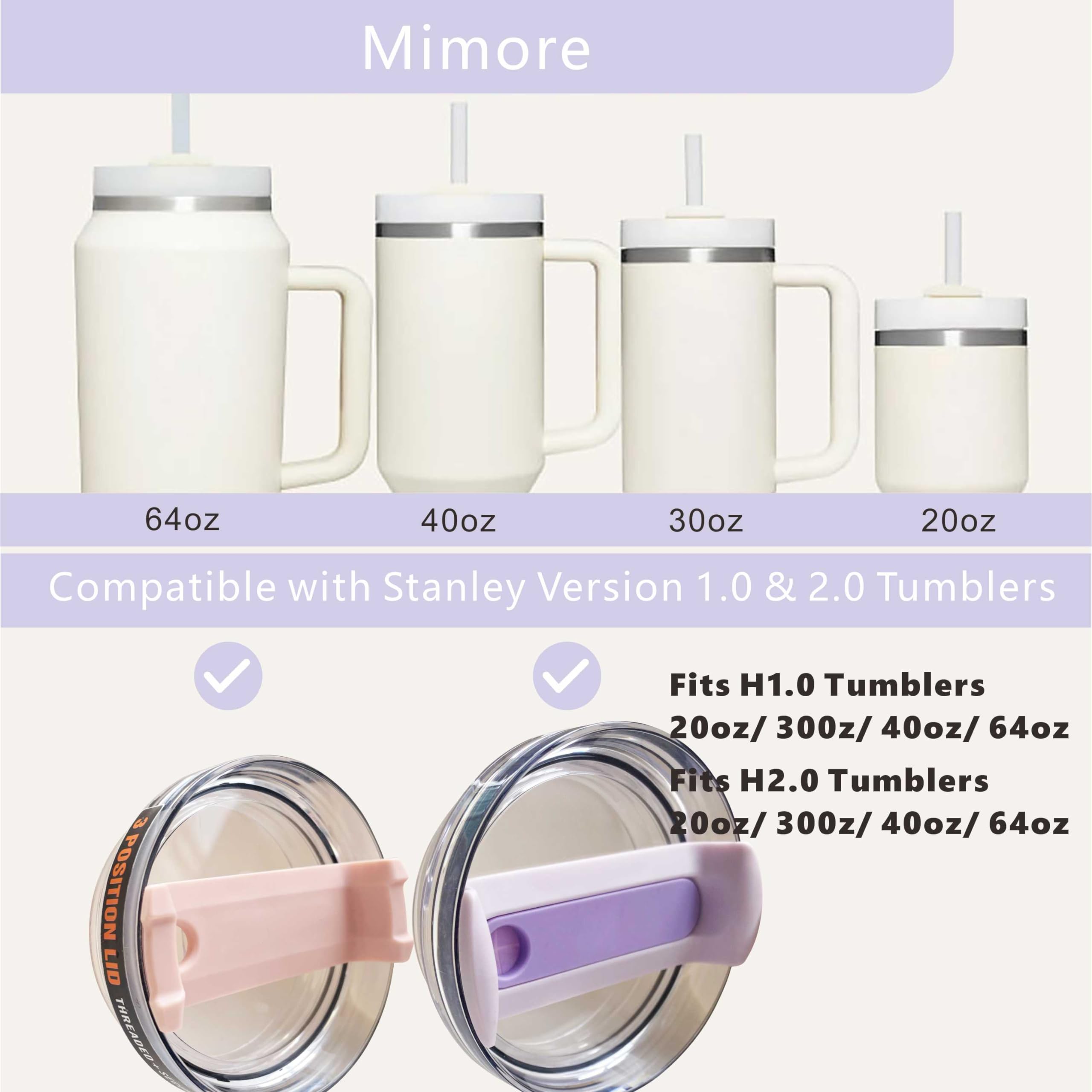 2 Pack Silicone Spill Proof Stopper, Compatible With Stanley Quencher H1.0&2.0 Tumbler 40/30 Oz, Leakproof Silicone Seal Kit, In