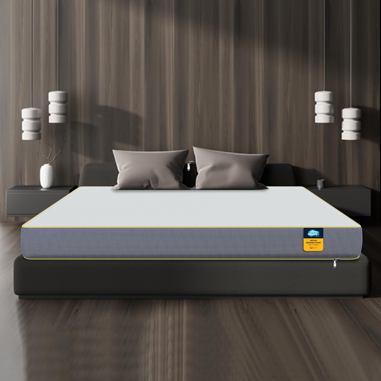 Centuary Mattresses Sleepables 6-Inch Queen Size Orthopedic Memory Foam Back Support Pressure Relieving Roll Pack High Resilienc