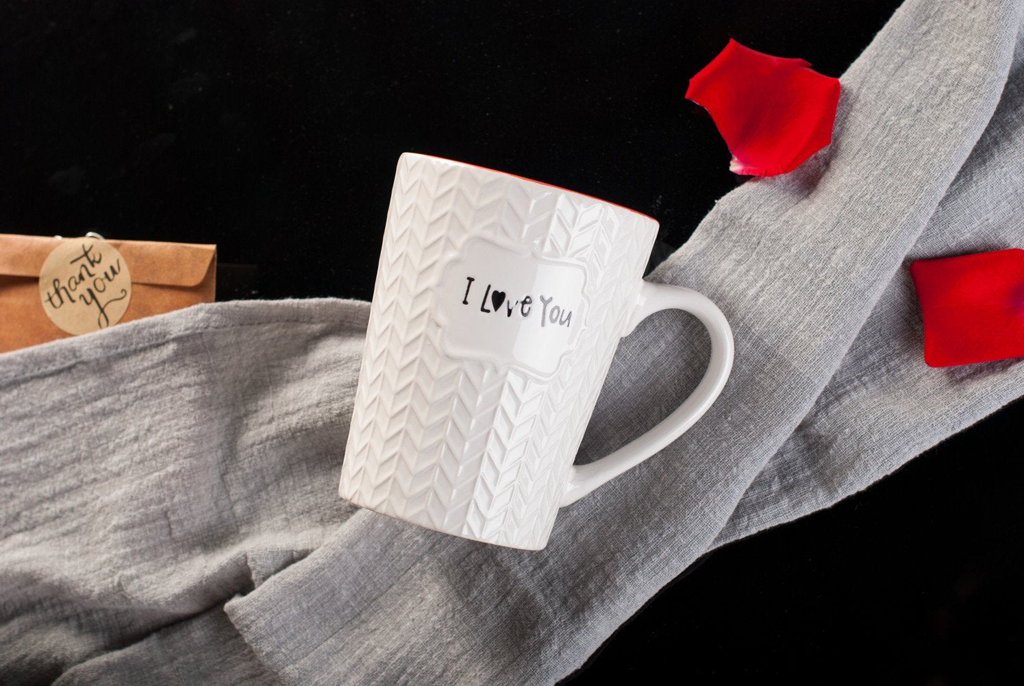 Ynsfree I Love You Mug 16 oz Coffee Tea Cup for Dad/Father/Mom/Grandma/Ladies/Wife Birthday/Christmas/Anniversary/Valentine Holidays Ceramic Mugs