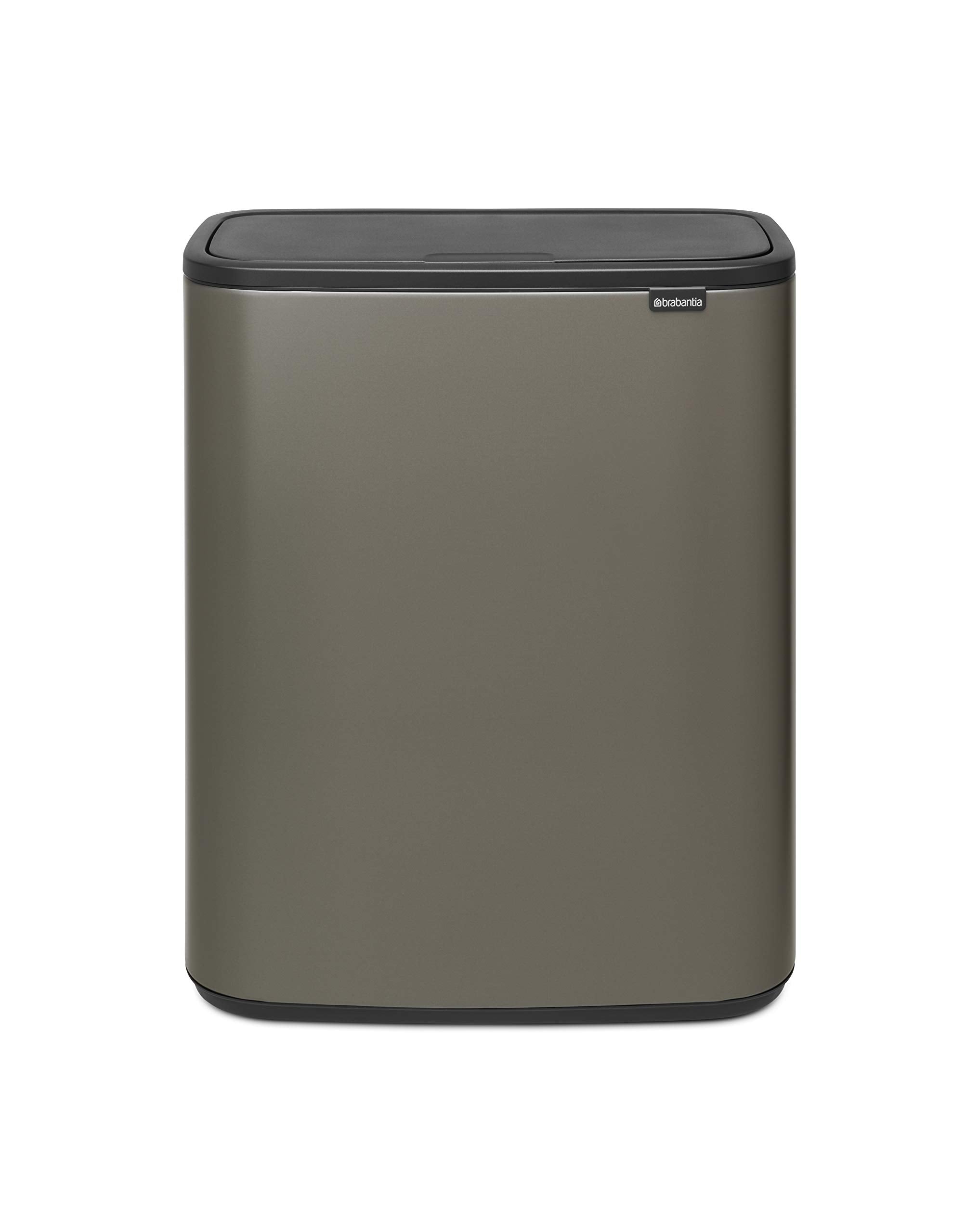 Brabantia Bo Touch Bin Recycling  2 x 30L  2 Inner Buckets (2x30L)  Platinum