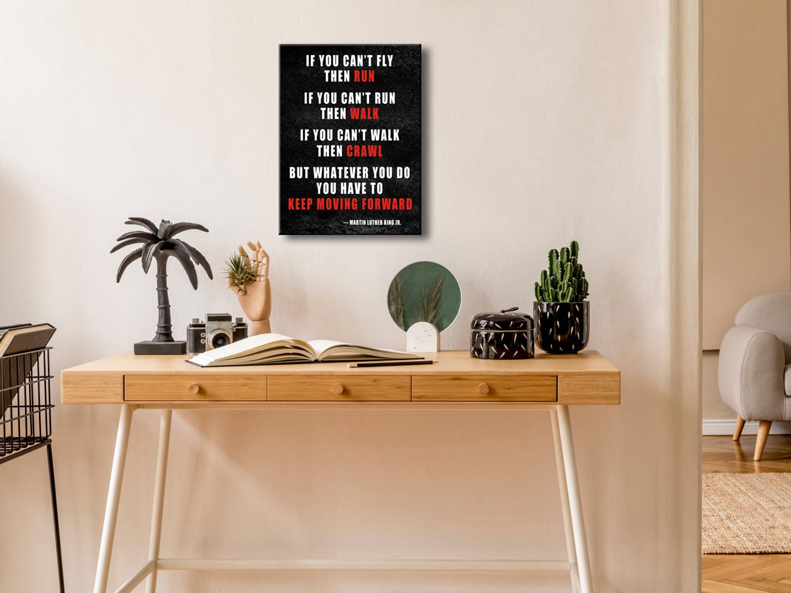 Pyradecor Keep Moving Forward Motivational Classroom Positive Quotes Inspirational Poster Canvas Prints Wall Art For Office Livi