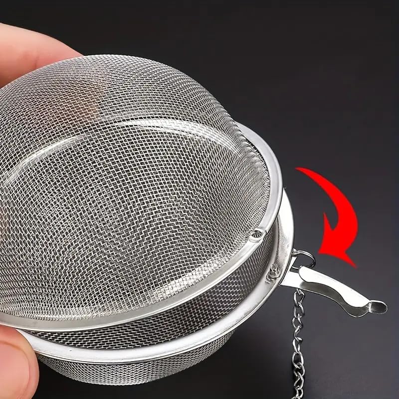 Stainless Steel Mesh Tea Ball, Extra Fine Mesh Tea Infuser For Loose Leaf Tea, Tea Strainers Tea Infuser Strainer Filters For Te
