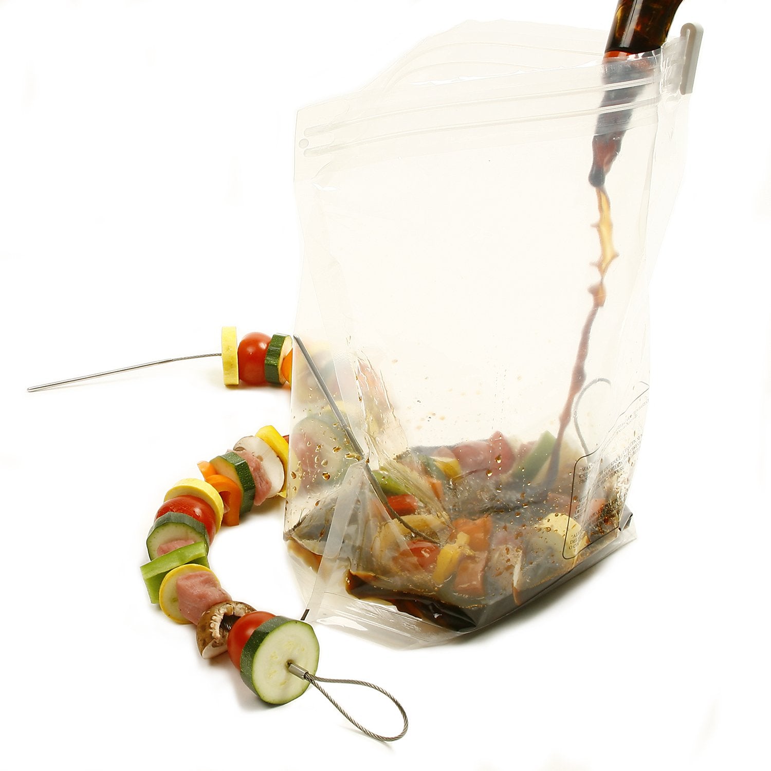 Norpro Stainless Steel Flexible Skewers  Set of 4  10.5&quot x 4&quot x .25&quot