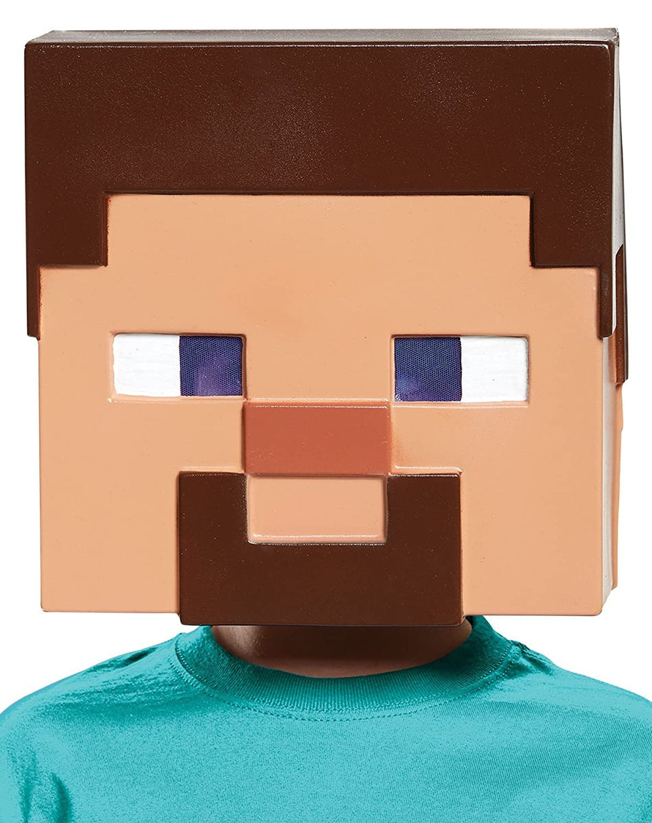 Disguise Kids Minecraft Steve Vacuform Mask Standard, Natural ...