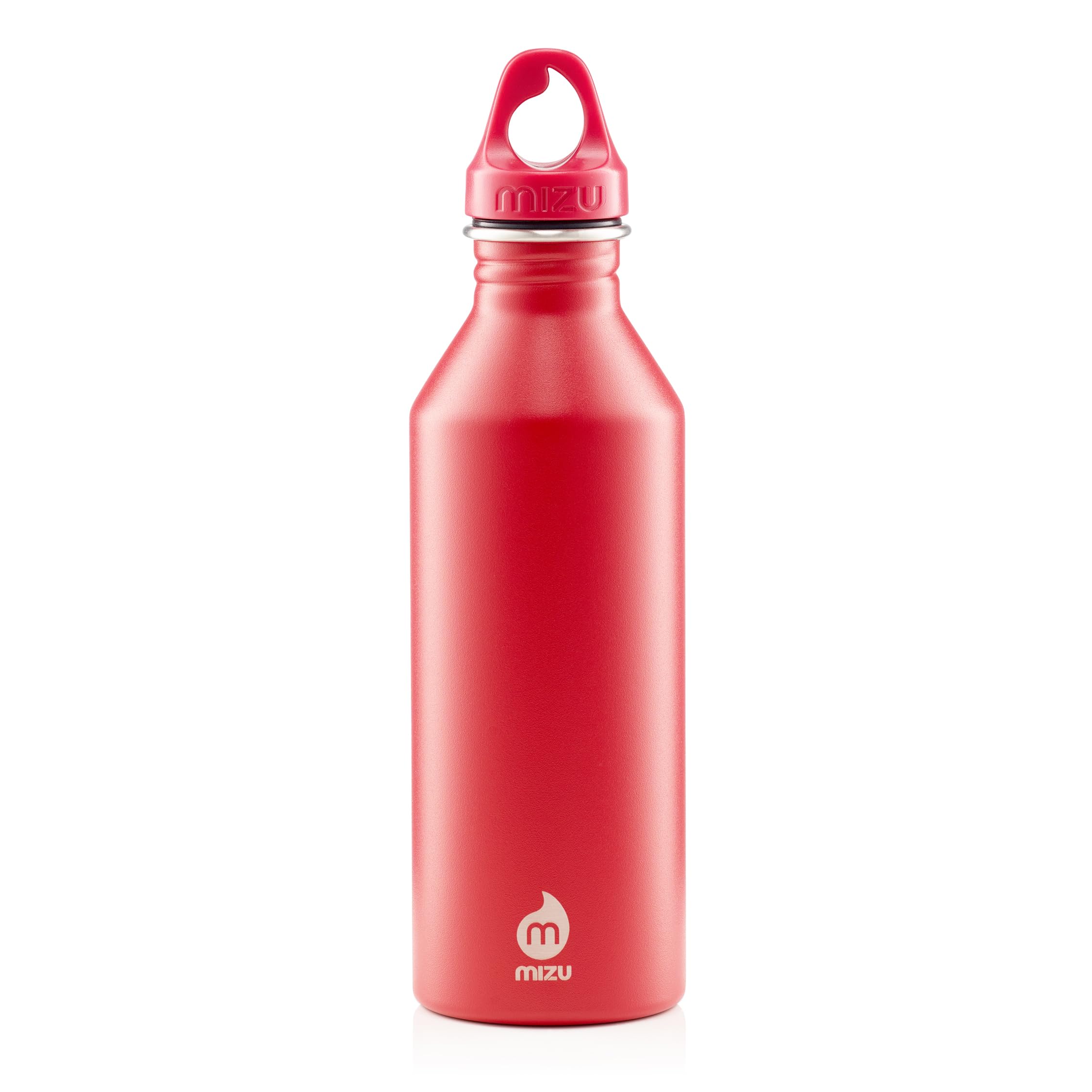 Mizu M8 - 25 oz. Single Wall Narrow Mouth Stainless Steel Bottle with Loop Cap
