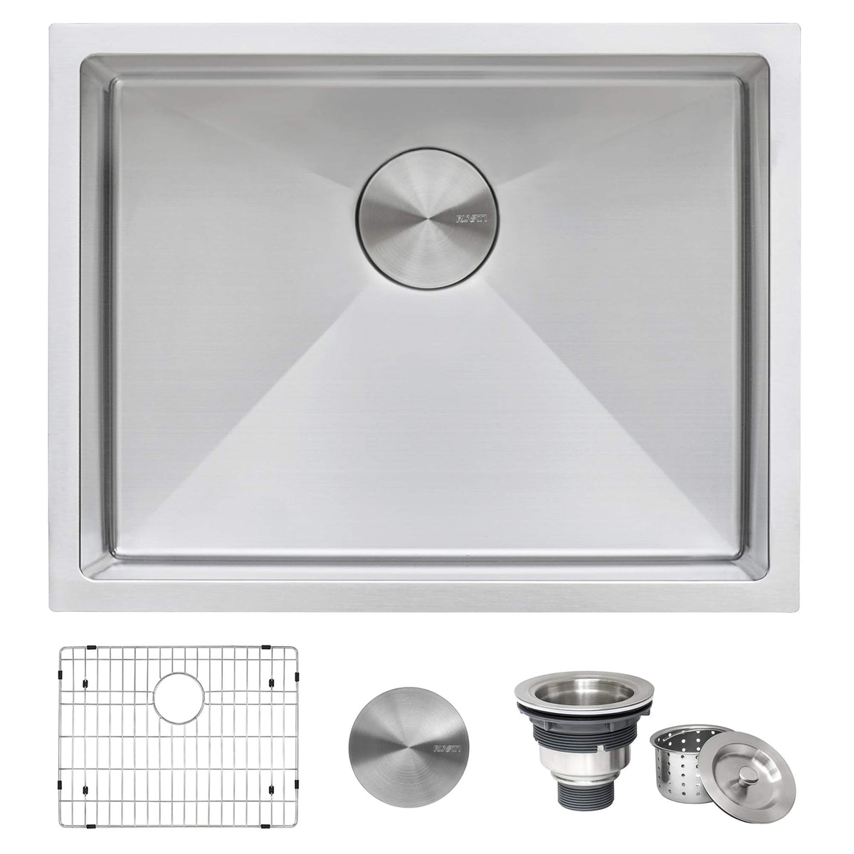Ruvati 21-Inch Undermount Tight Radius 16 Gauge Stainless Steel Bar Prep Kitchen Sink Single Bowl - Rvh7121