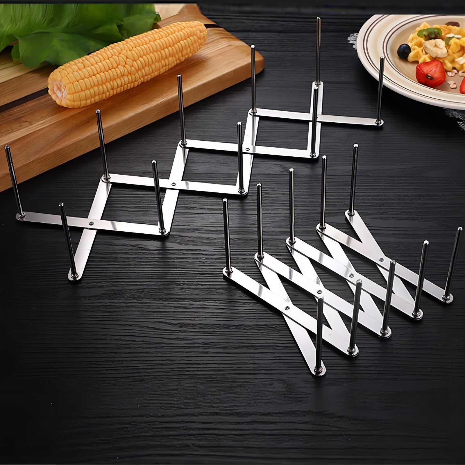 Greatlink Adjustable Pot Lid Organizers, Dish Rack To Store Houseware, Plate Rack While Cooking, Kitchen Cabinet Pantry Pan And