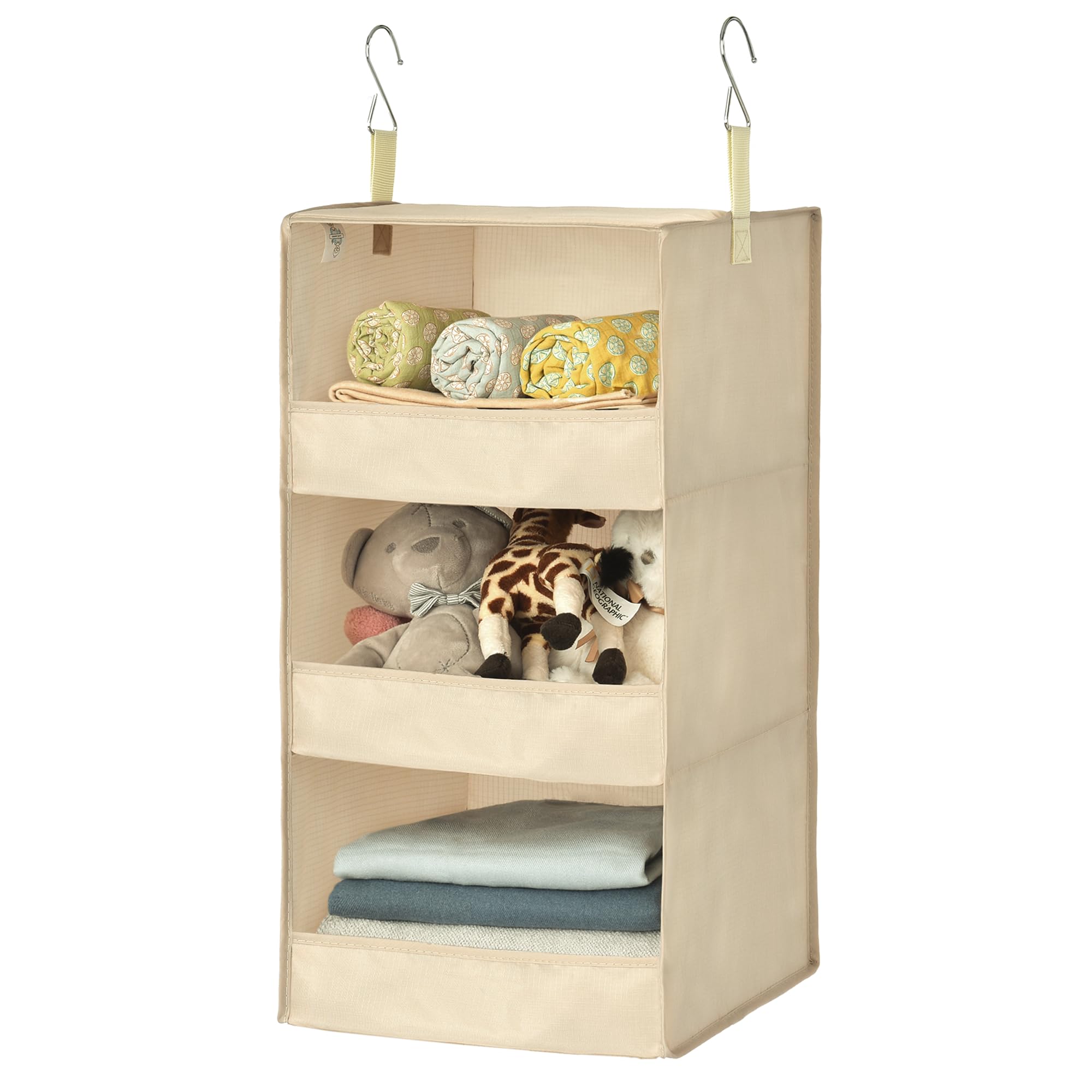 Granny Says 3-Shelf Hanging Closet Organizer, Closet Organizers And Storage, Closet Storage Hanging Shelves, Clothes Organizer F