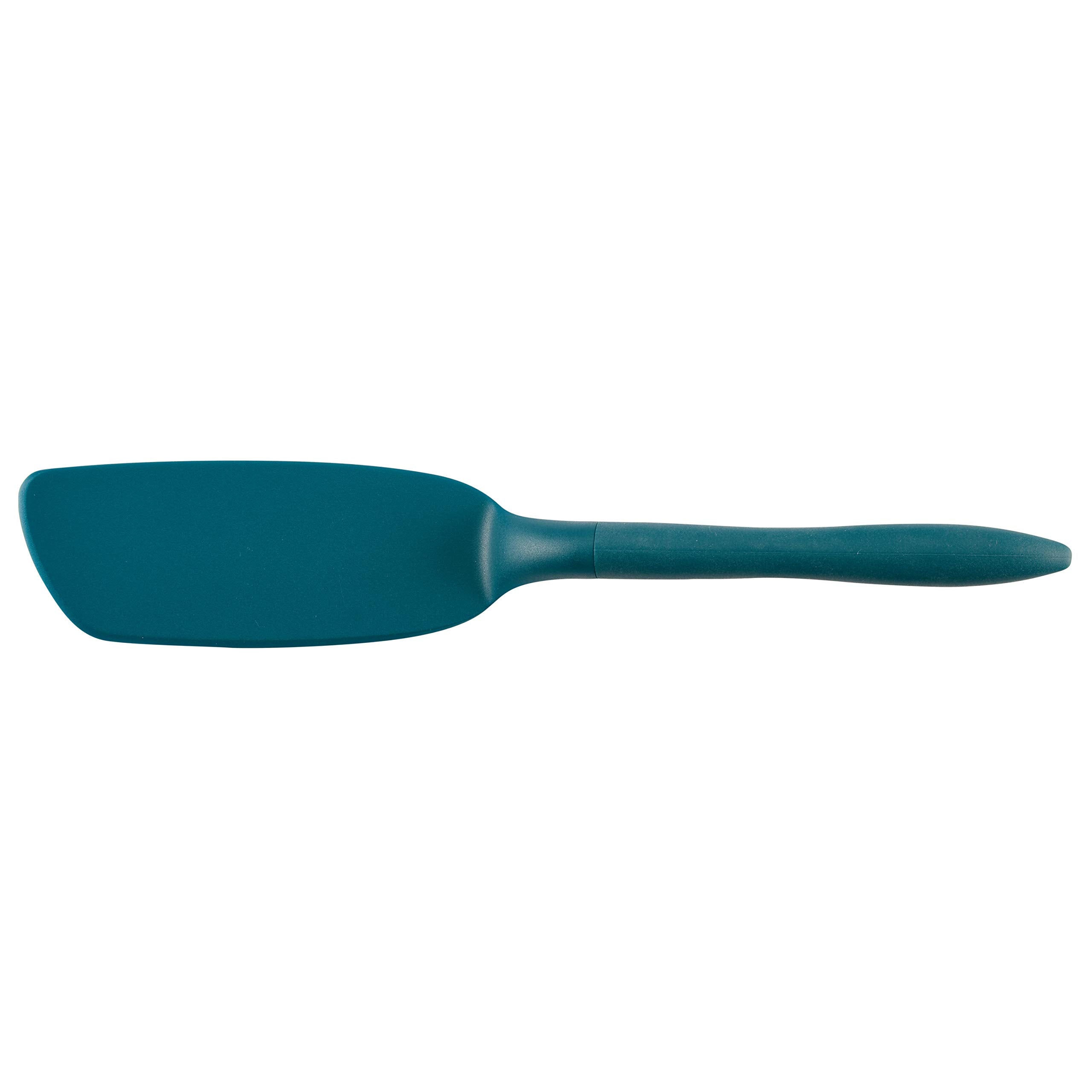 Rachael Ray Tools and Gadgets Spoon  Slotted and Solid Turners Set/ Cooking Utensils - 3 Piece  Teal Blue