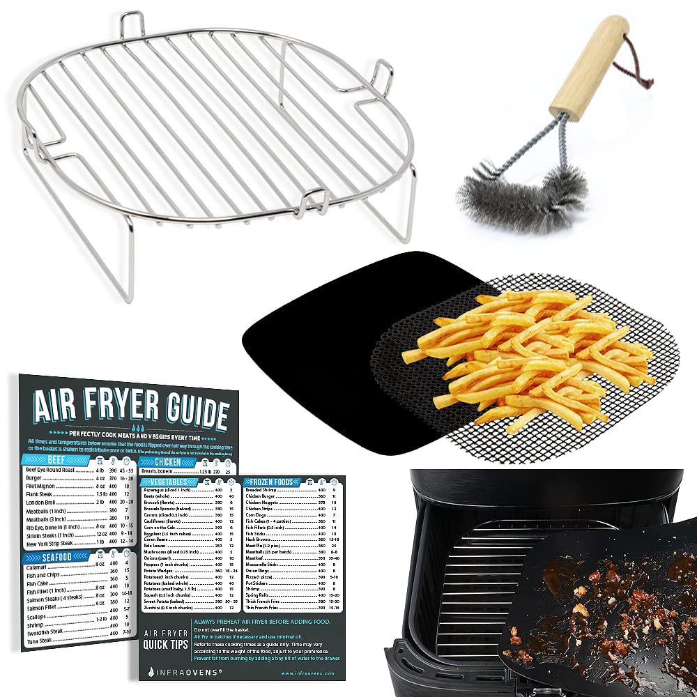 Air Fryer Accessories Compatible With Gowise, Chefman, Cozyna, Insignia, Kalorik, Gourmia, Nuwave, Paula Deen + More, Air Fryer