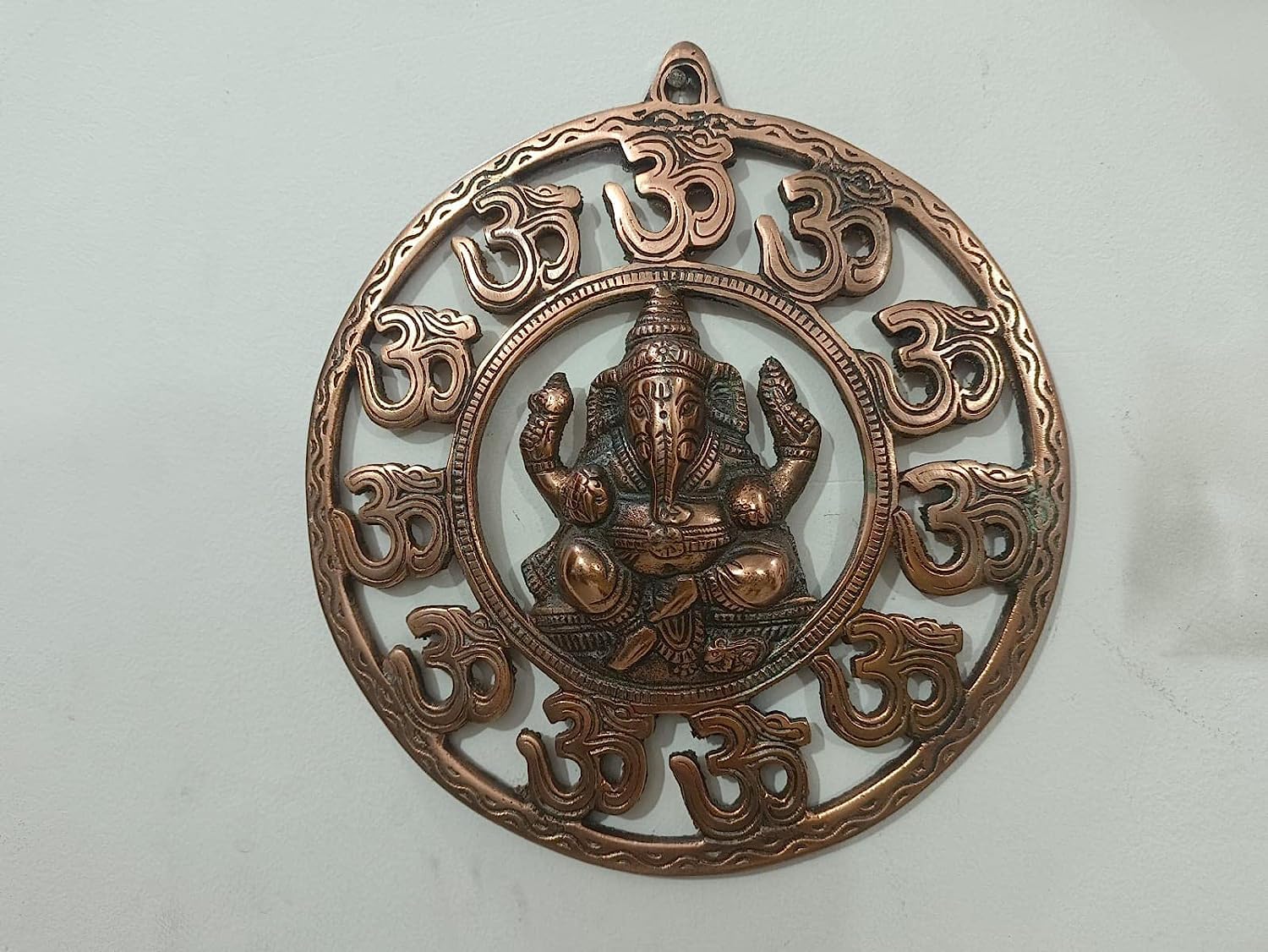 Dn Enterprises Wall Hanging Ganesha For Main Door Home Office Dcoration | Ganesha Wall Hanging Frame For Main Door (Brown)
