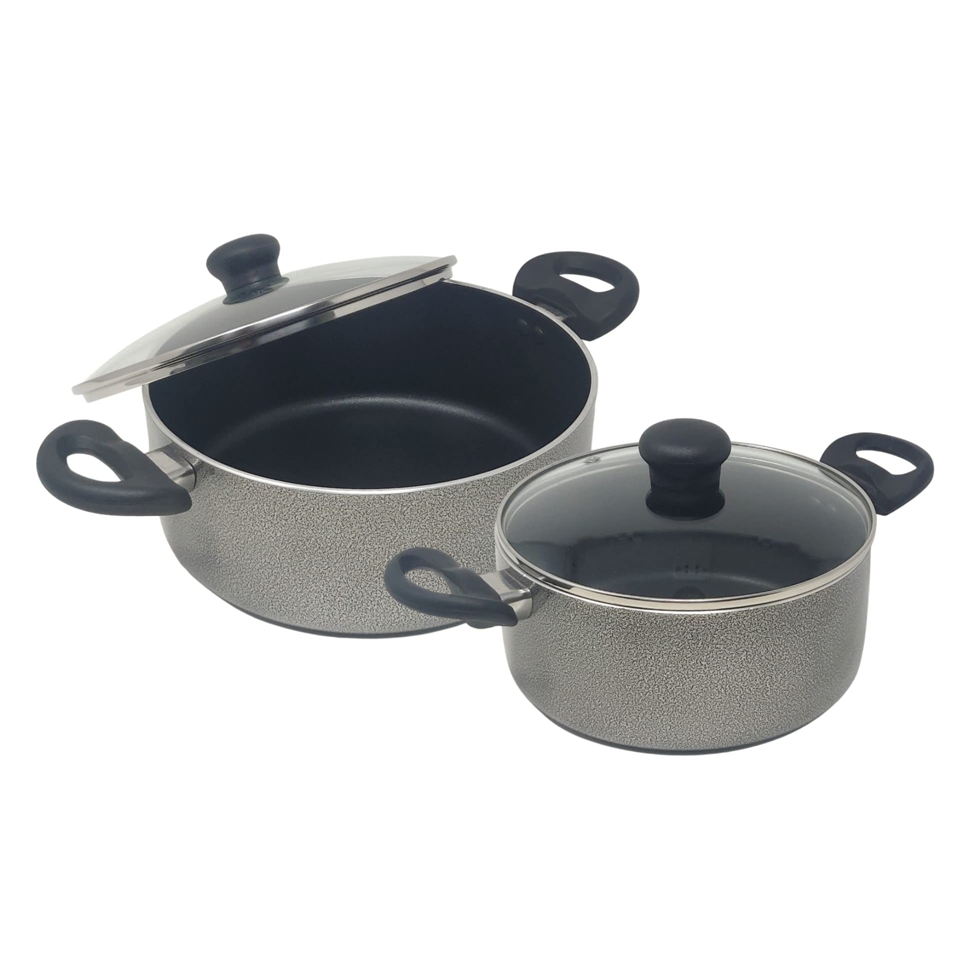 Kreme Deluxe 3Mm Nonstick Induction Bottom Casserole 215 + 255 Set Of 2 Pcs