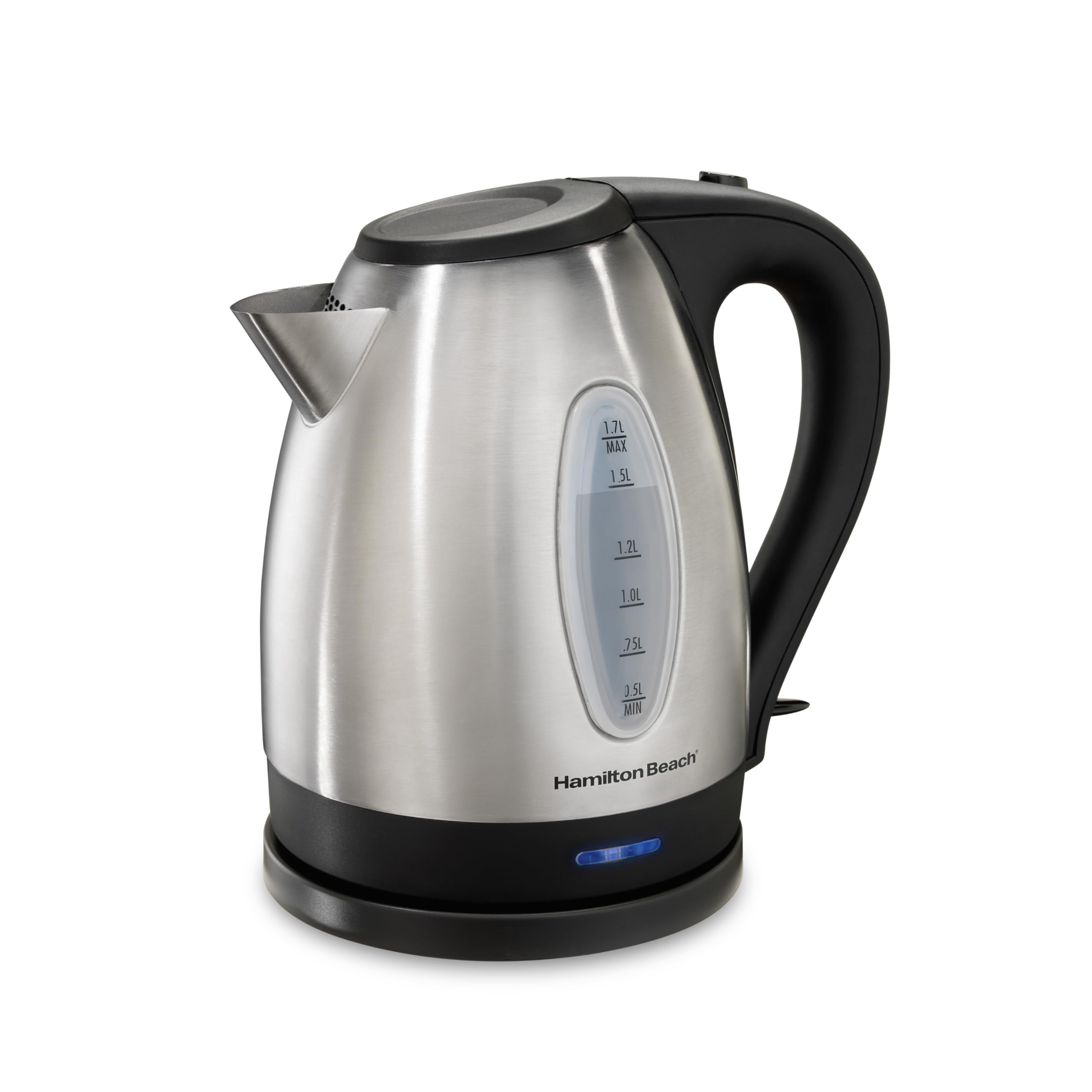 ELEC KETTLE BLK/SLV1.7LT (Pack of 1)