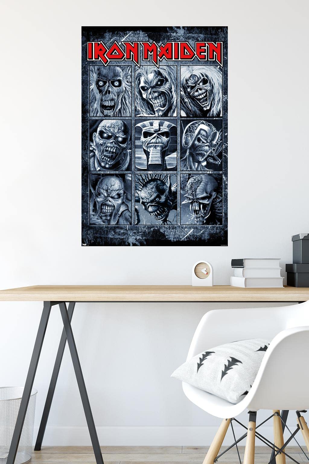 Trends International Iron Maiden - Grid Wall Poster, 22.375'' X 34'', Unframed Version