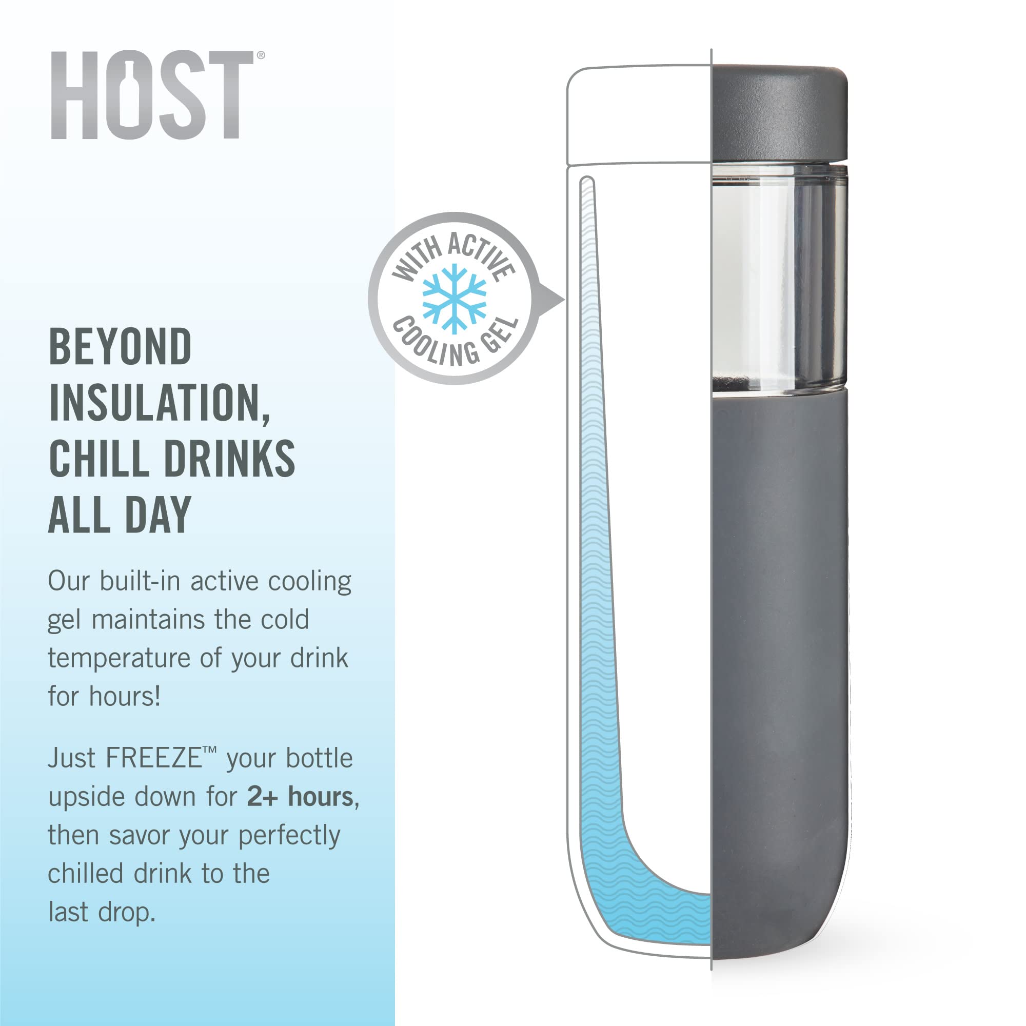 Freeze Bottle In Gray By Host