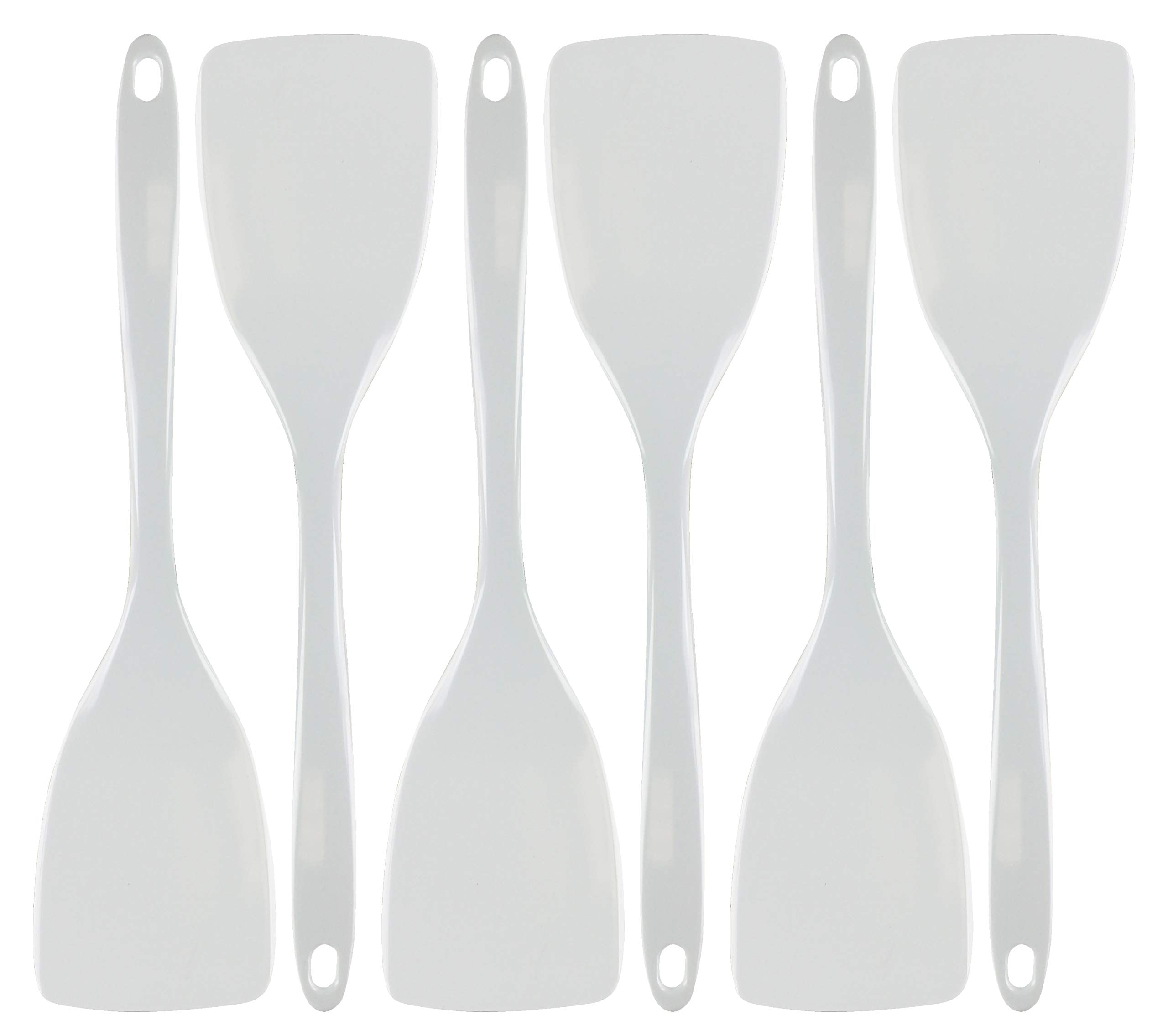 Reston Lloyd 6 Piece Durable Melamine Spatula Set, White