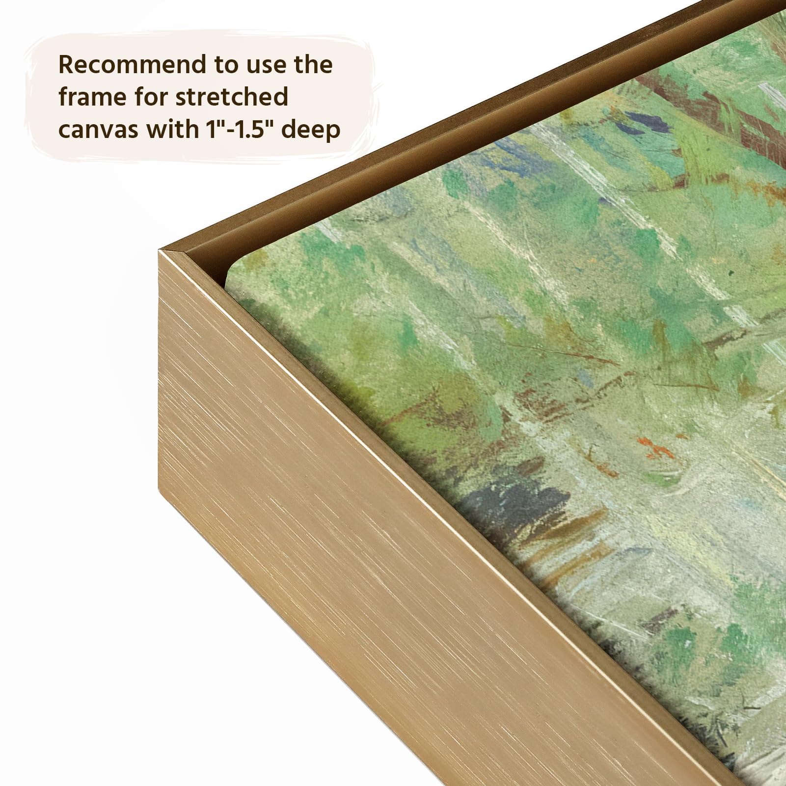 Folkor 1.5    Deep Frame For 16X24 Canvas Paintings, Diy Metal Floating Frame With 1.5    Deep For Artists Designers Landscape P