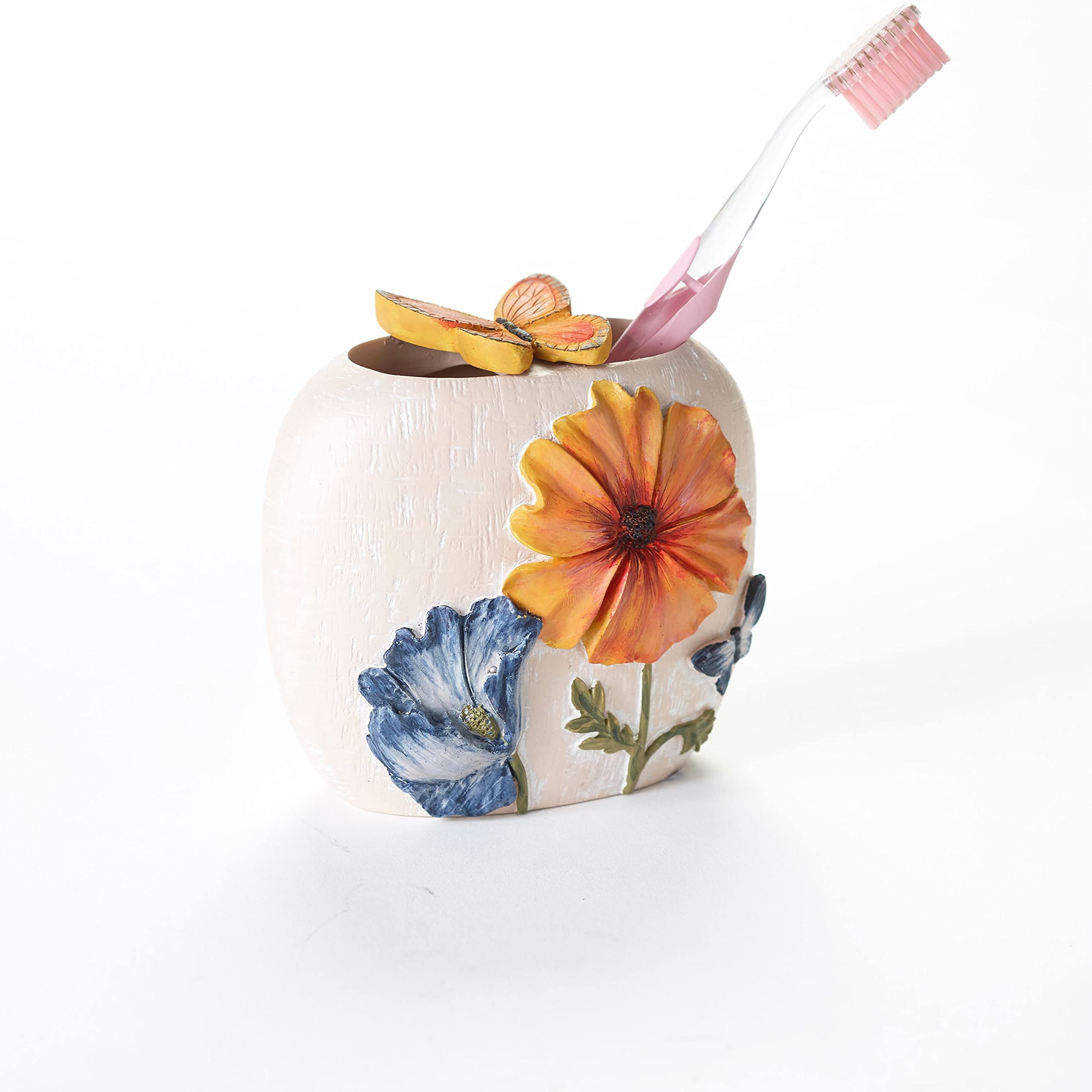 Watercolor Floral Bathroom Set - Toothbrush Holder