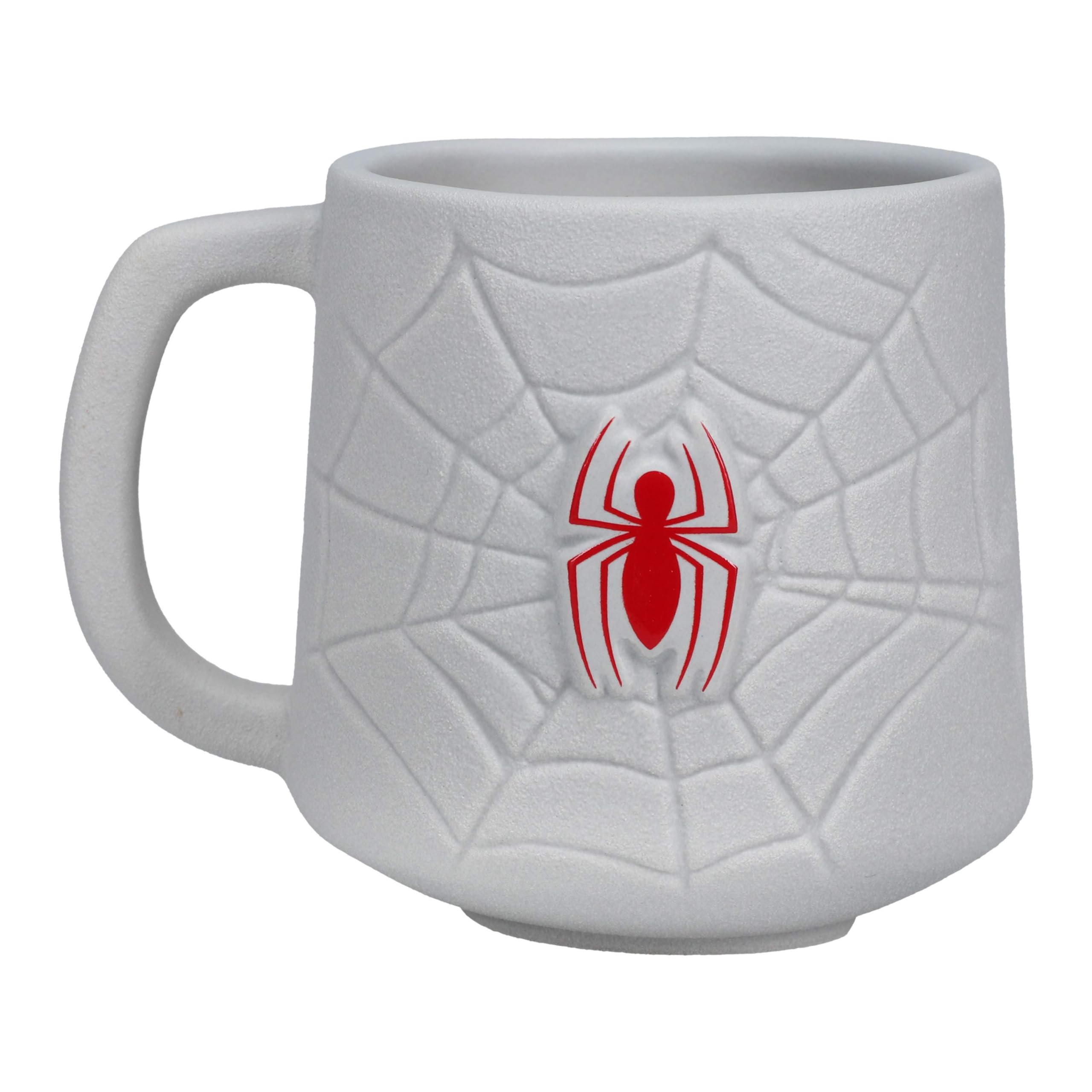 Paladone Spiderman Shaped Mug - 450Ml (15 Fl Oz) Ceramic Mug - Licensed Marvel Cup