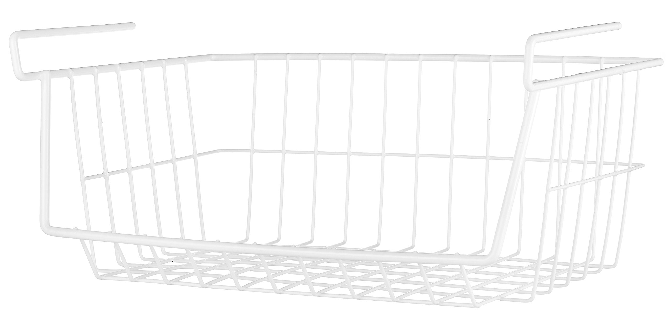 Whitmor White Wire Shelf Basket