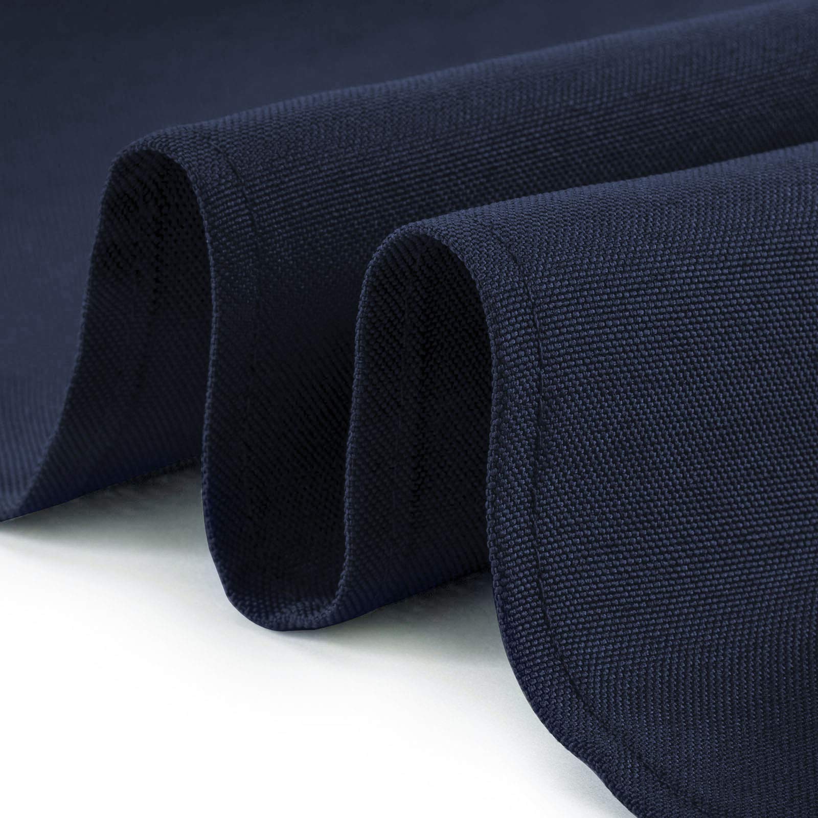 Lann'S Linens - 120 Round Premium Tablecloth For Wedding/Banquet/Restaurant - Polyester Fabric Table Cloth - Navy Blue