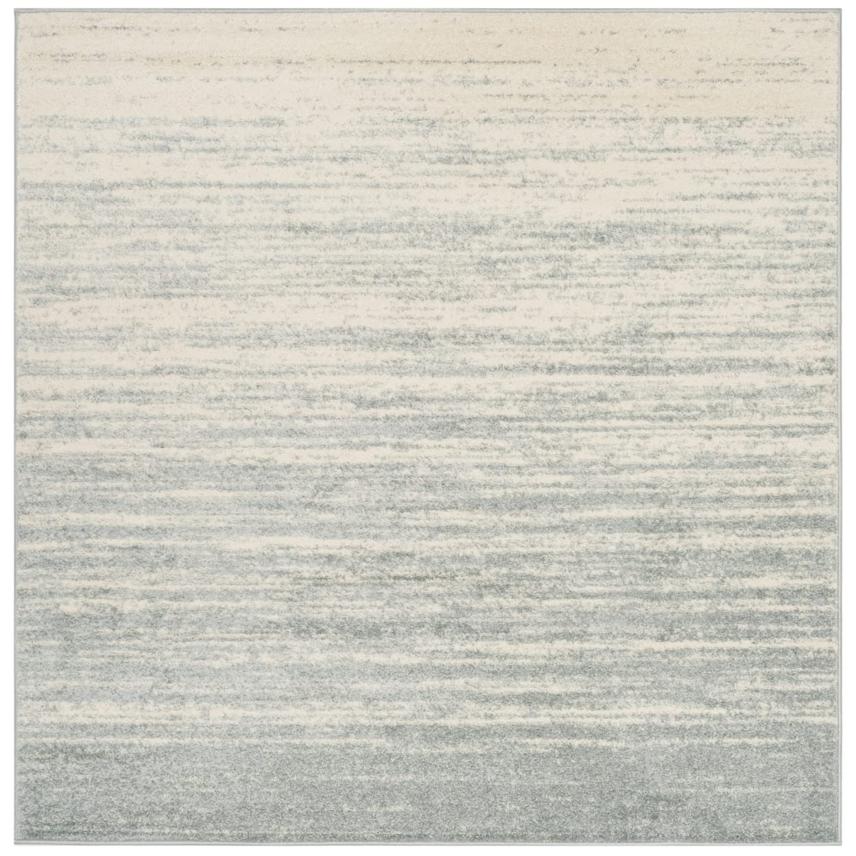 SAFAVIEH Adirondack Collection Area Rug - 10 Square, Slate & Cream, Modern Ombre Design, Non-Shedding & Easy Care, Ideal for Hi