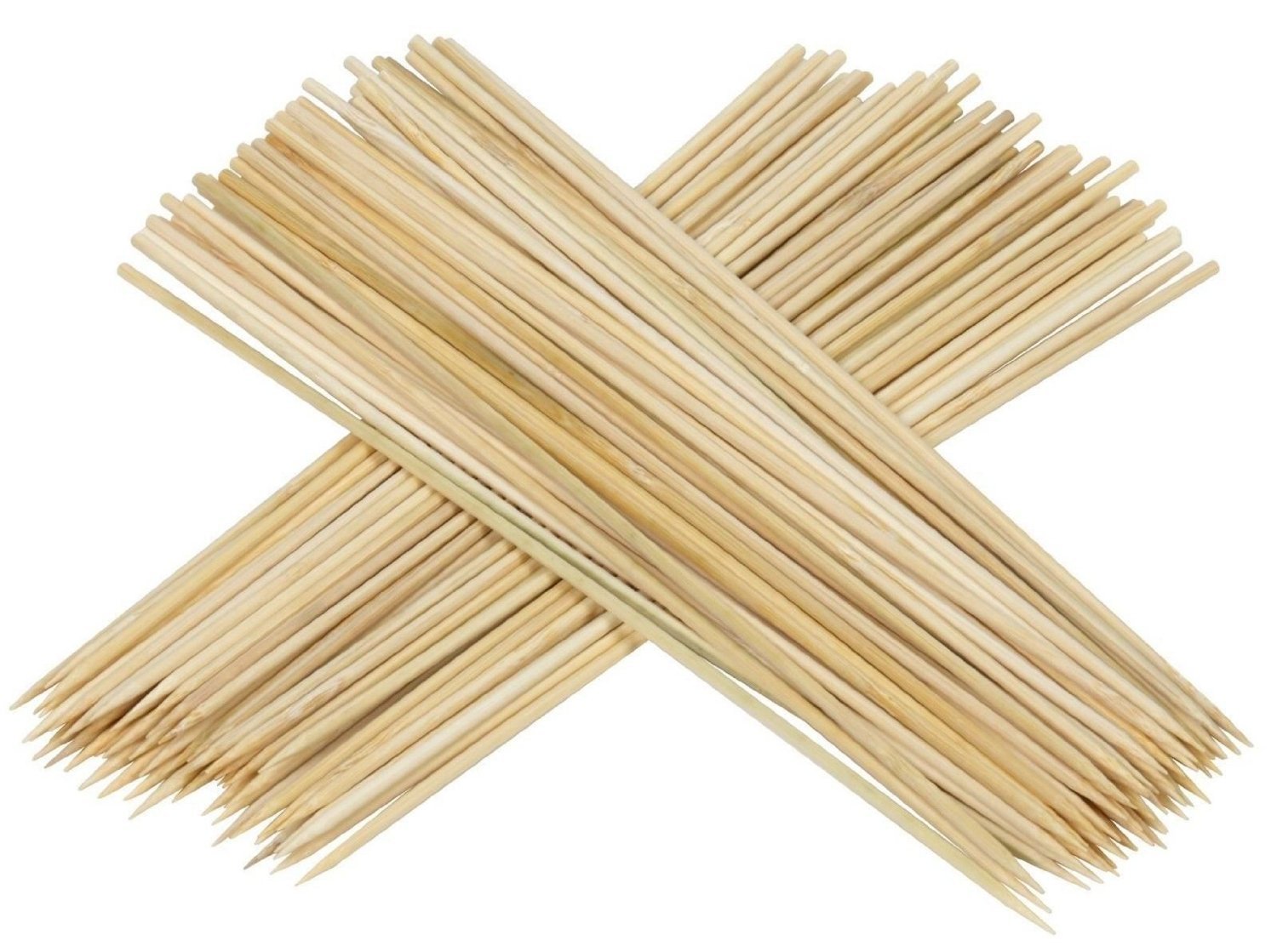 Value Pack Of 600 Thin Bamboo Skewers (6 Inch)