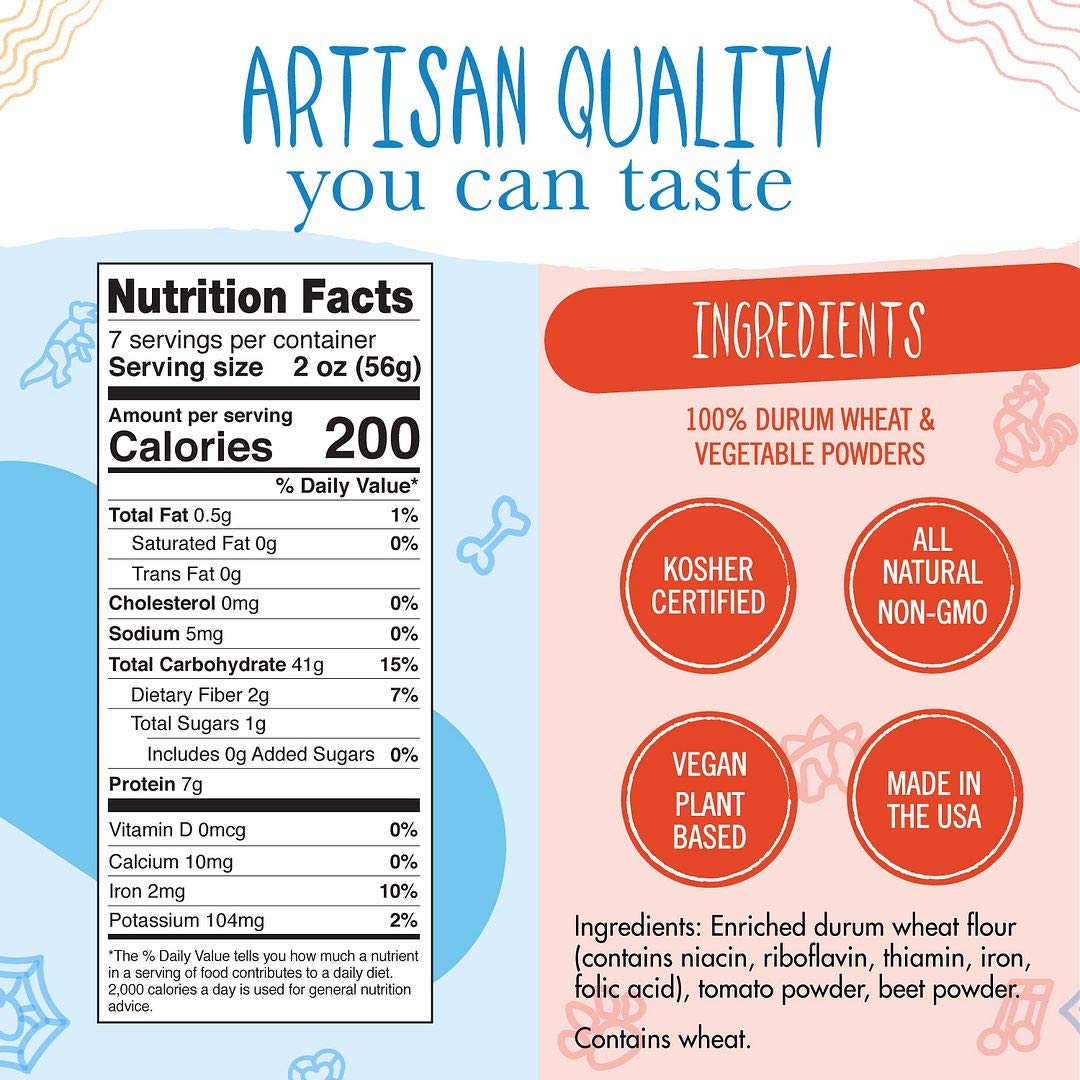 Pastabilities Lobster Pasta, Fun Shaped Noodles For Kids And Gifts, Non-Gmo Natural Wheat Pasta 14 Oz (2 Pack)